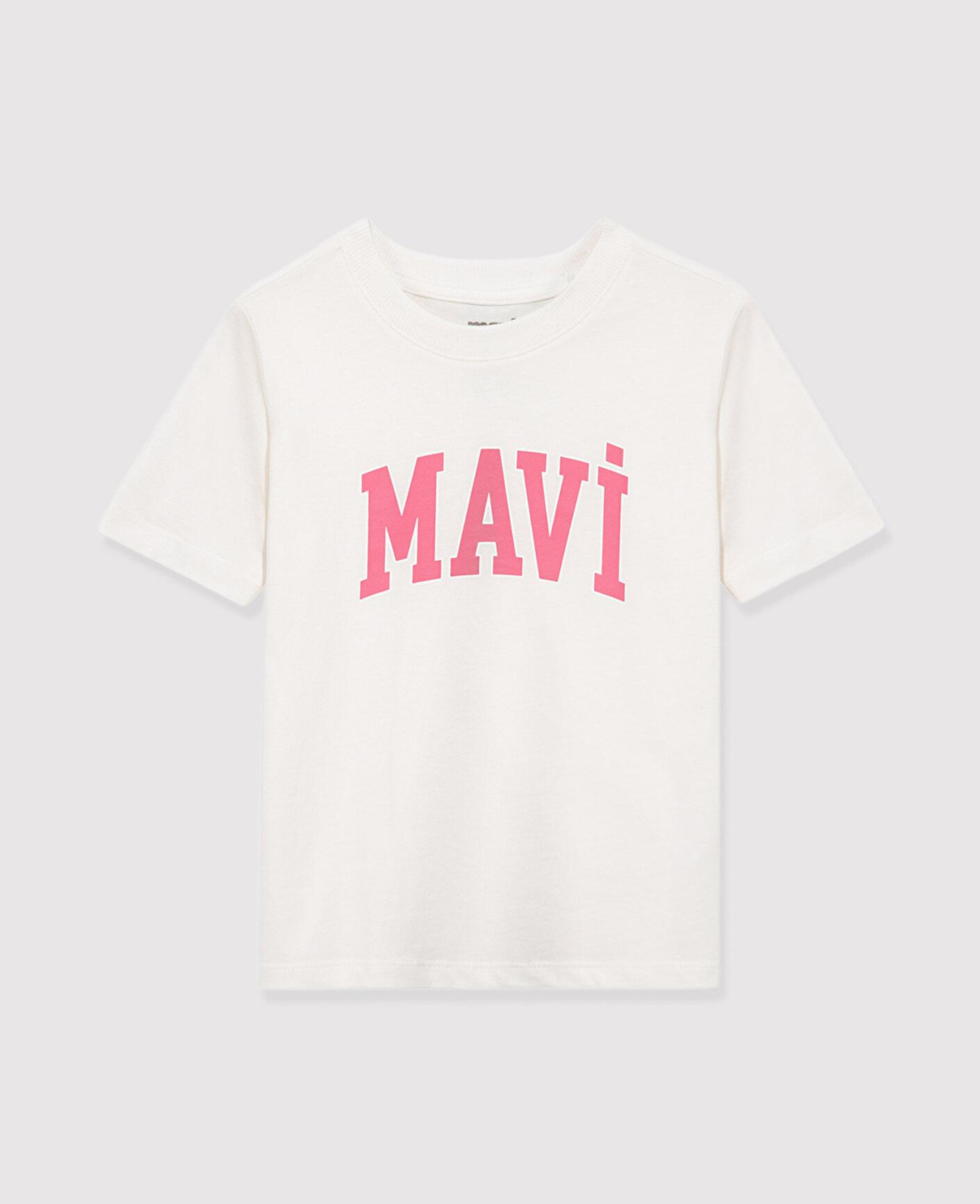 Mavi Mavi Logo Baskılı Ekru Tişört Regular Fit / Normal Kesim 7610109-70057