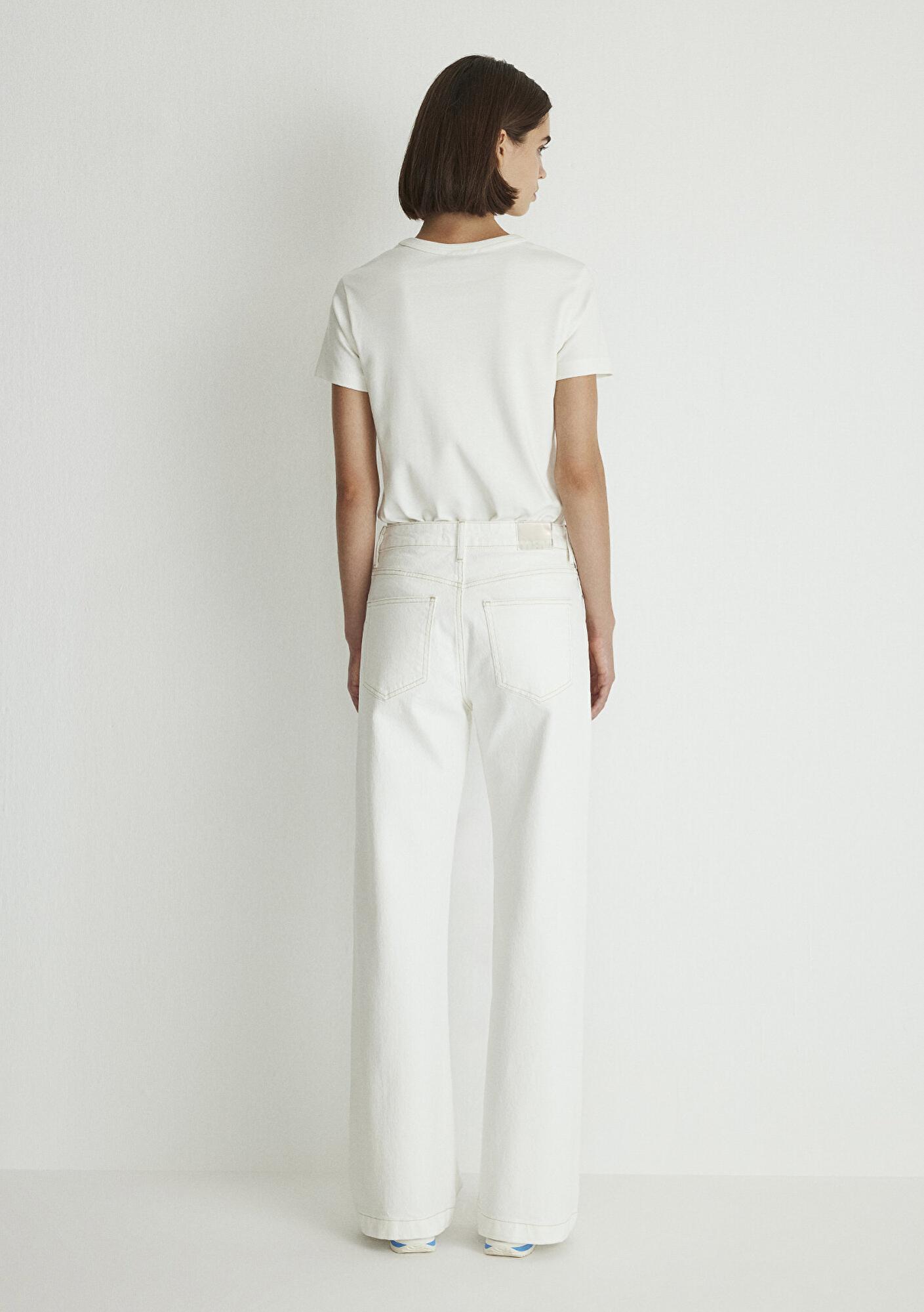 Mavi Malibu Kolej Kırık Beyaz Jean Pantolon 1010152-85277