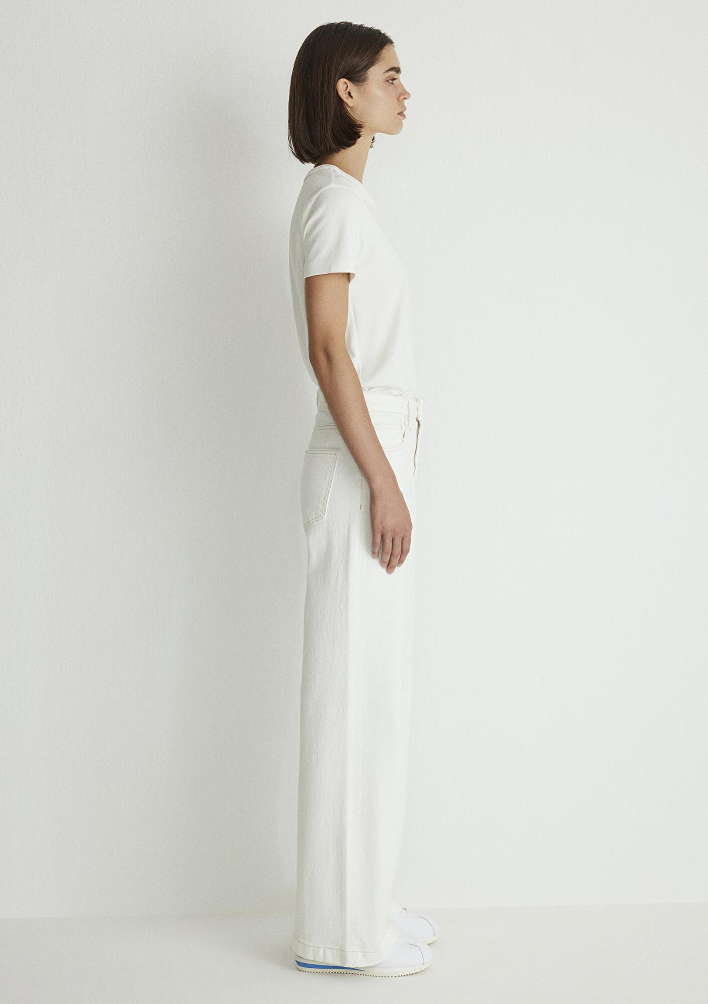 Mavi Malibu Kolej Kırık Beyaz Jean Pantolon 1010152-85277