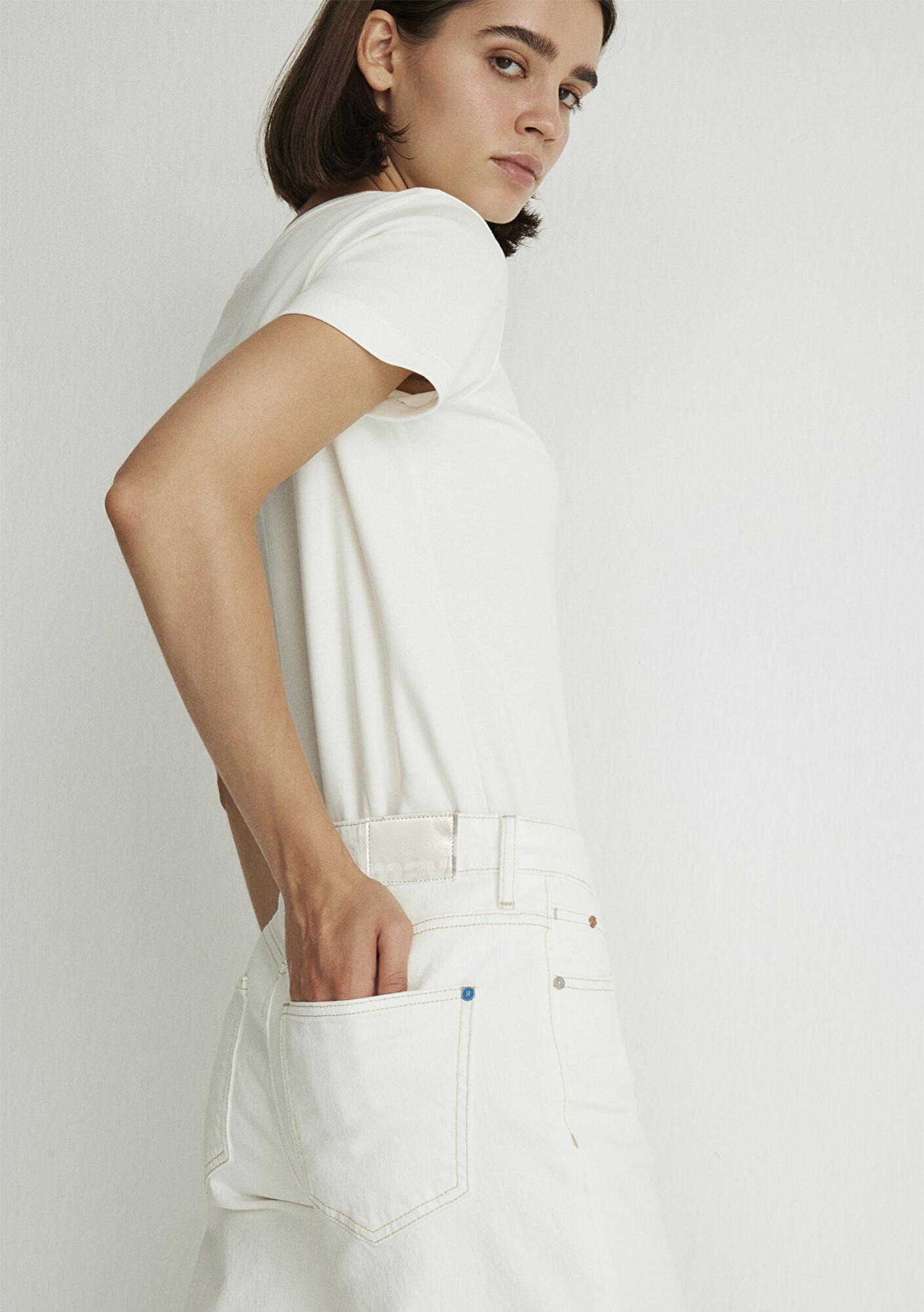 Mavi Malibu Kolej Kırık Beyaz Jean Pantolon 1010152-85277