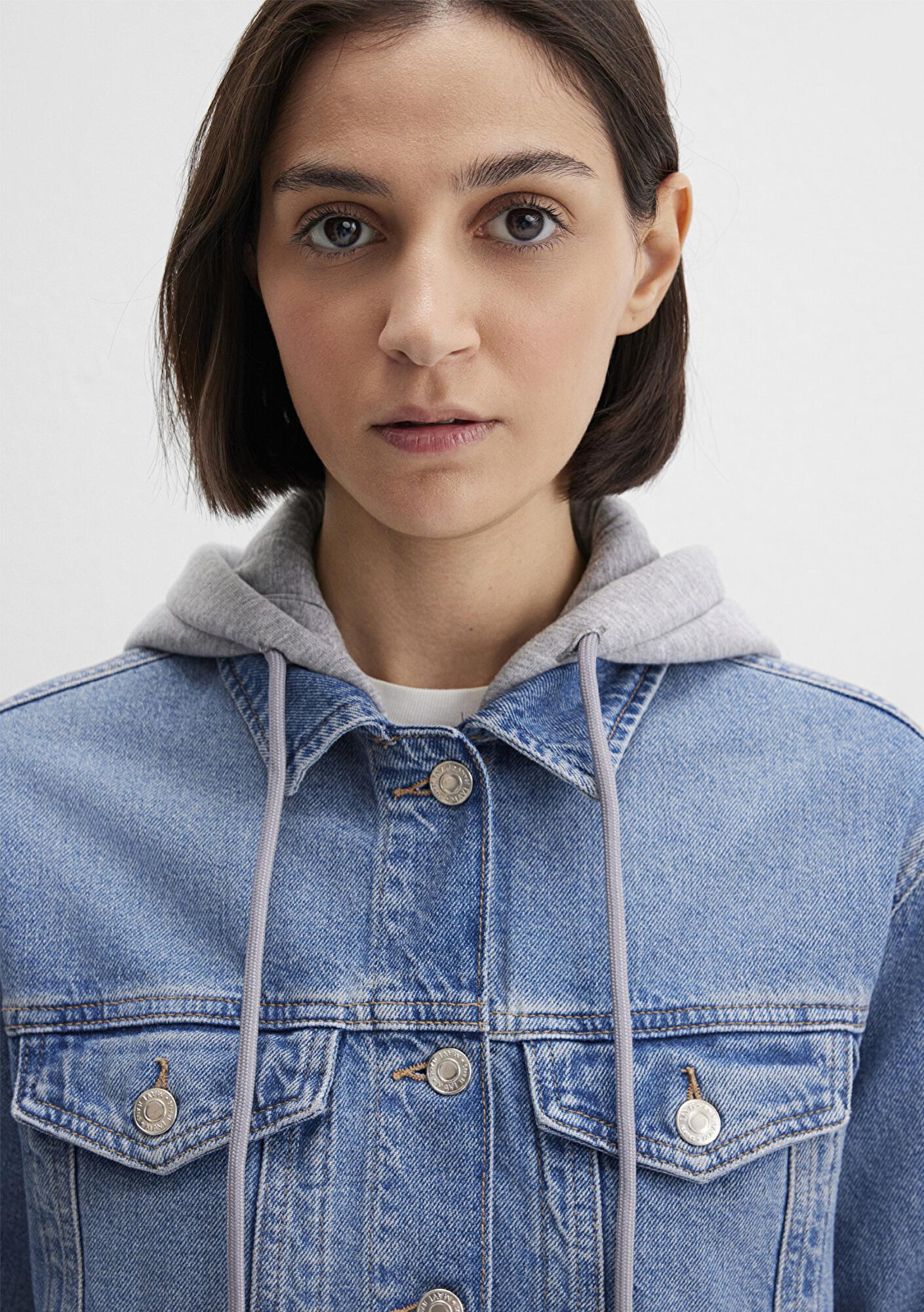 Mavi Karla 90lar Indigo Mavisi Jean Ceket 110154-85296