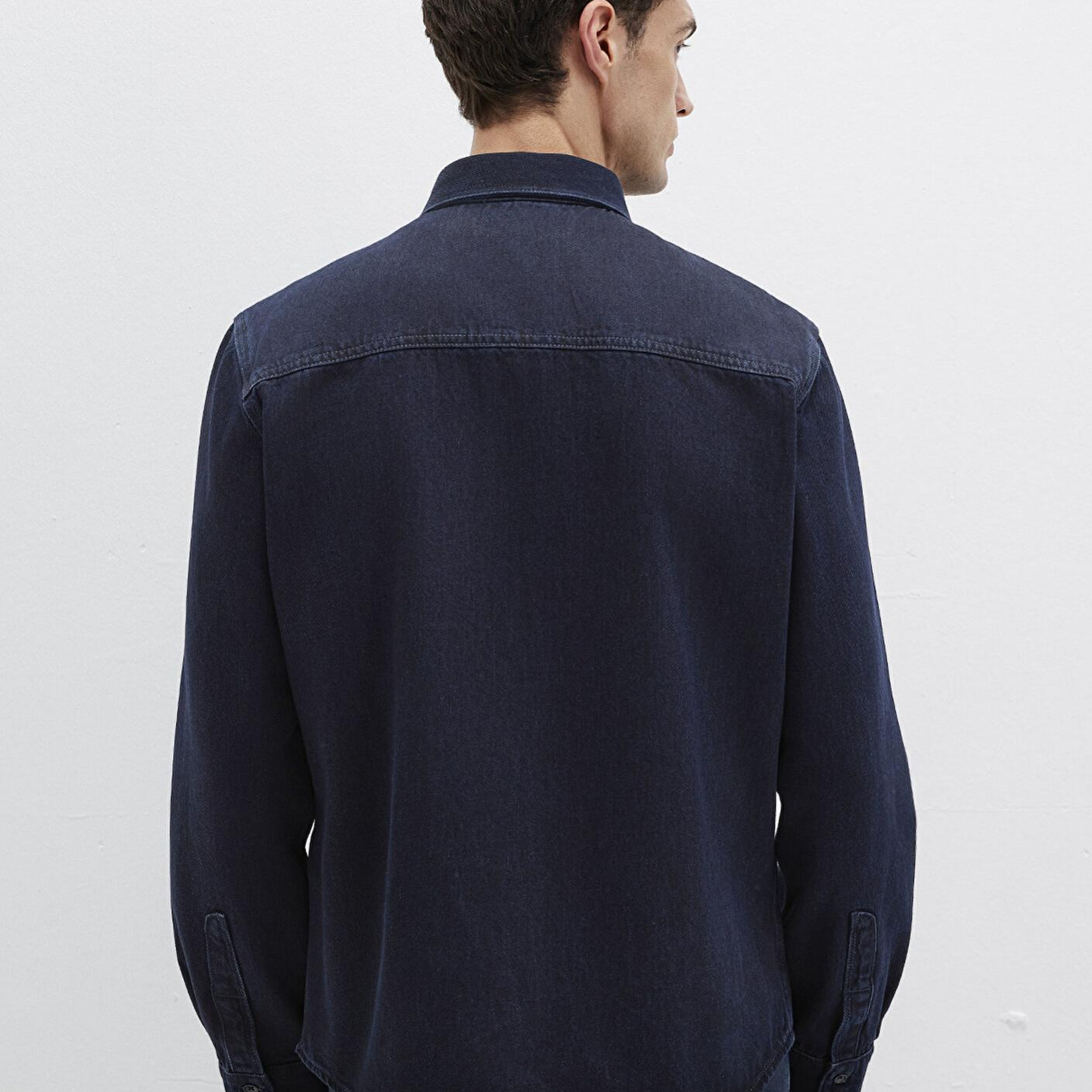 Mavi Roy Lux Black Gece Mavisi Jean Gömlek Slim Fit / Dar Kesim 0210496-85224