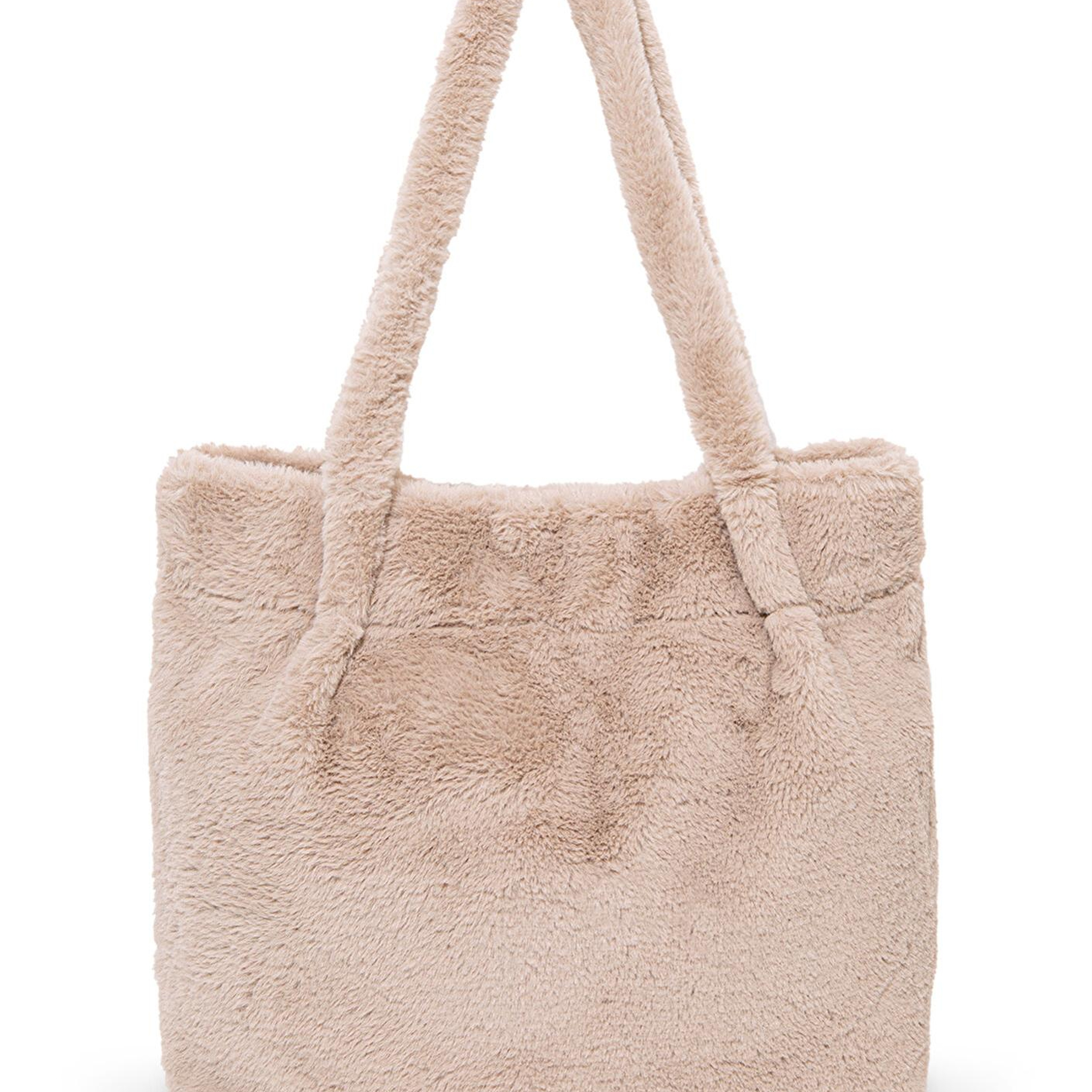 Mavi Bej Peluş Omuz Çantası 197617-34523