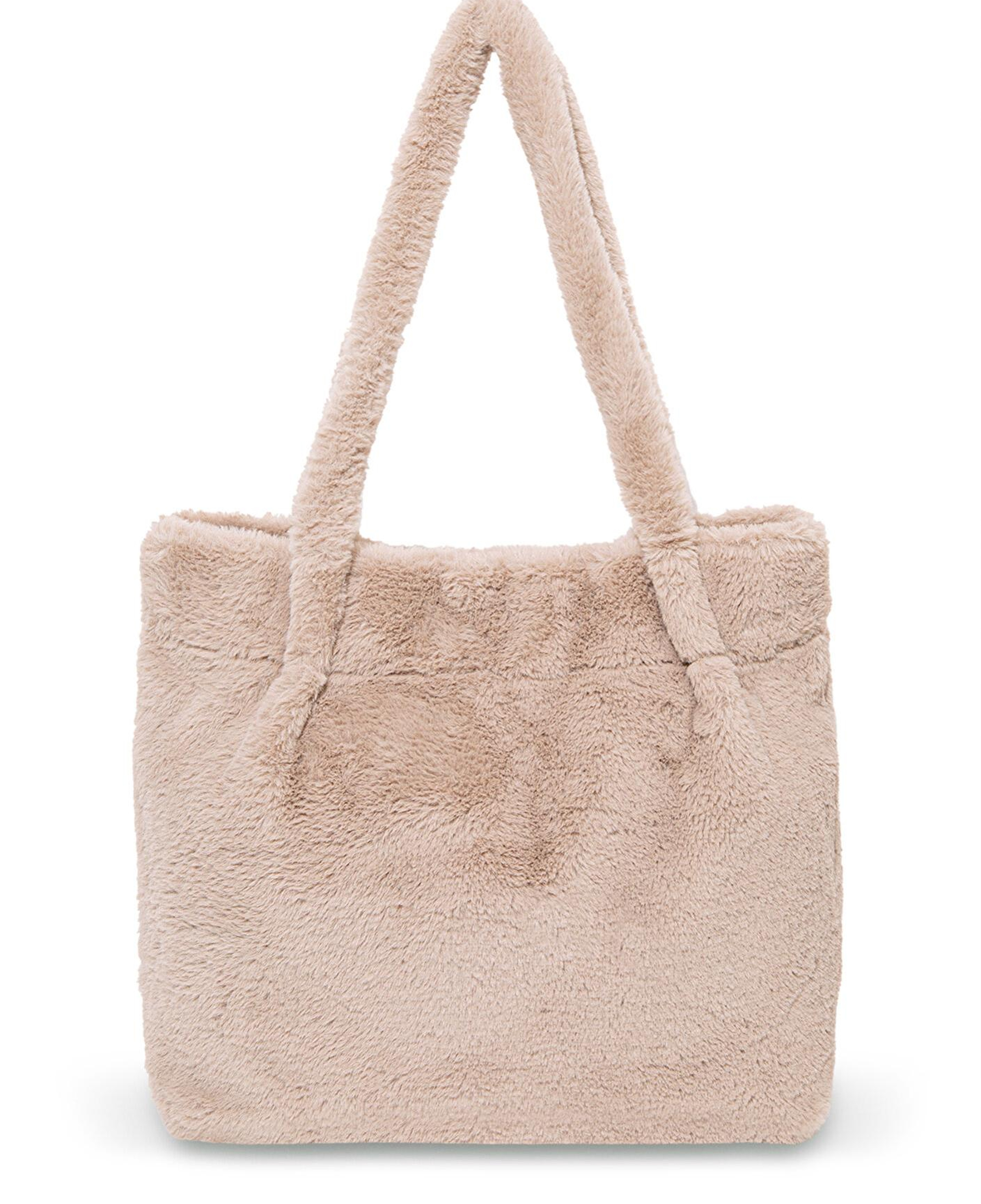 Mavi Bej Peluş Omuz Çantası 197617-34523