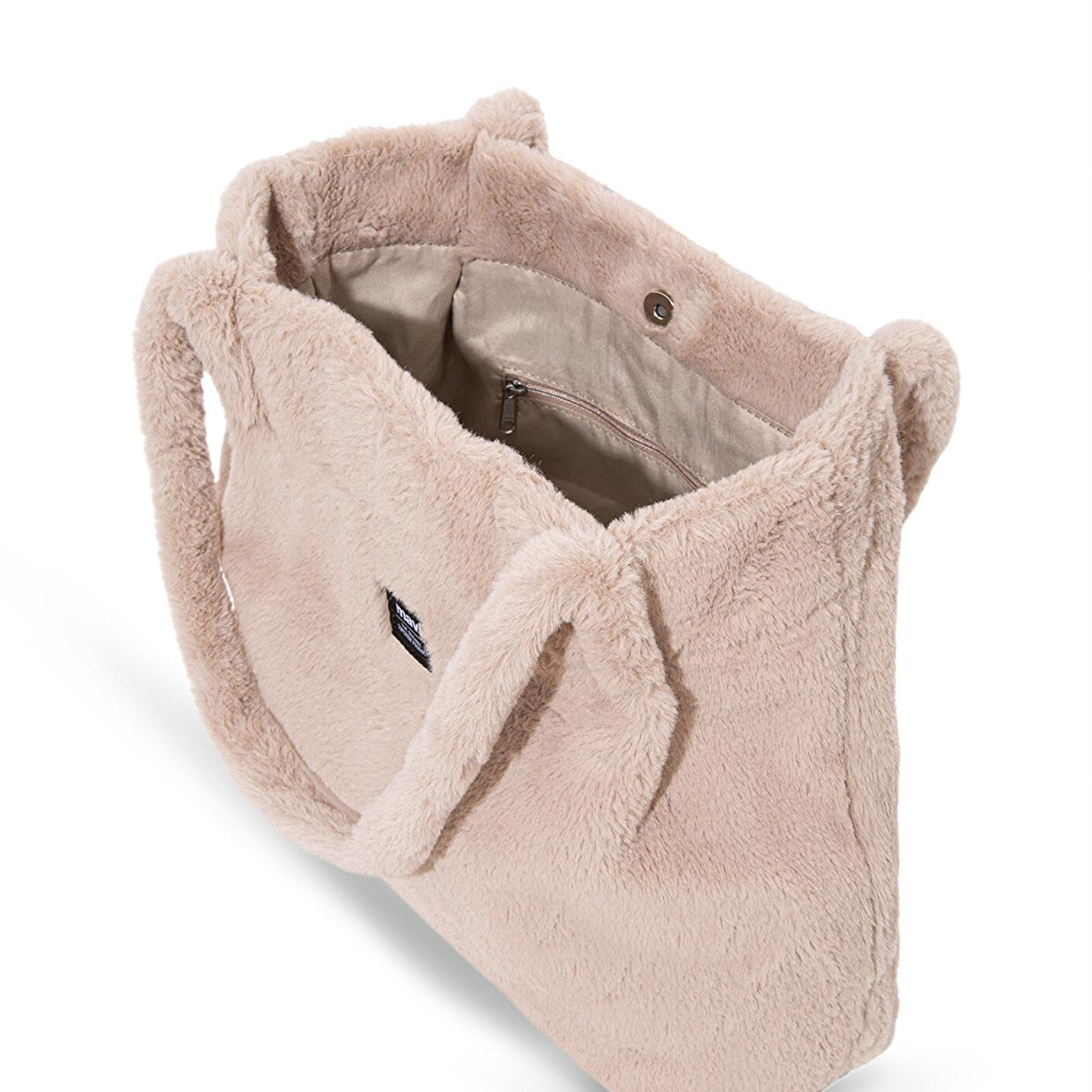 Mavi Bej Peluş Omuz Çantası 197617-34523