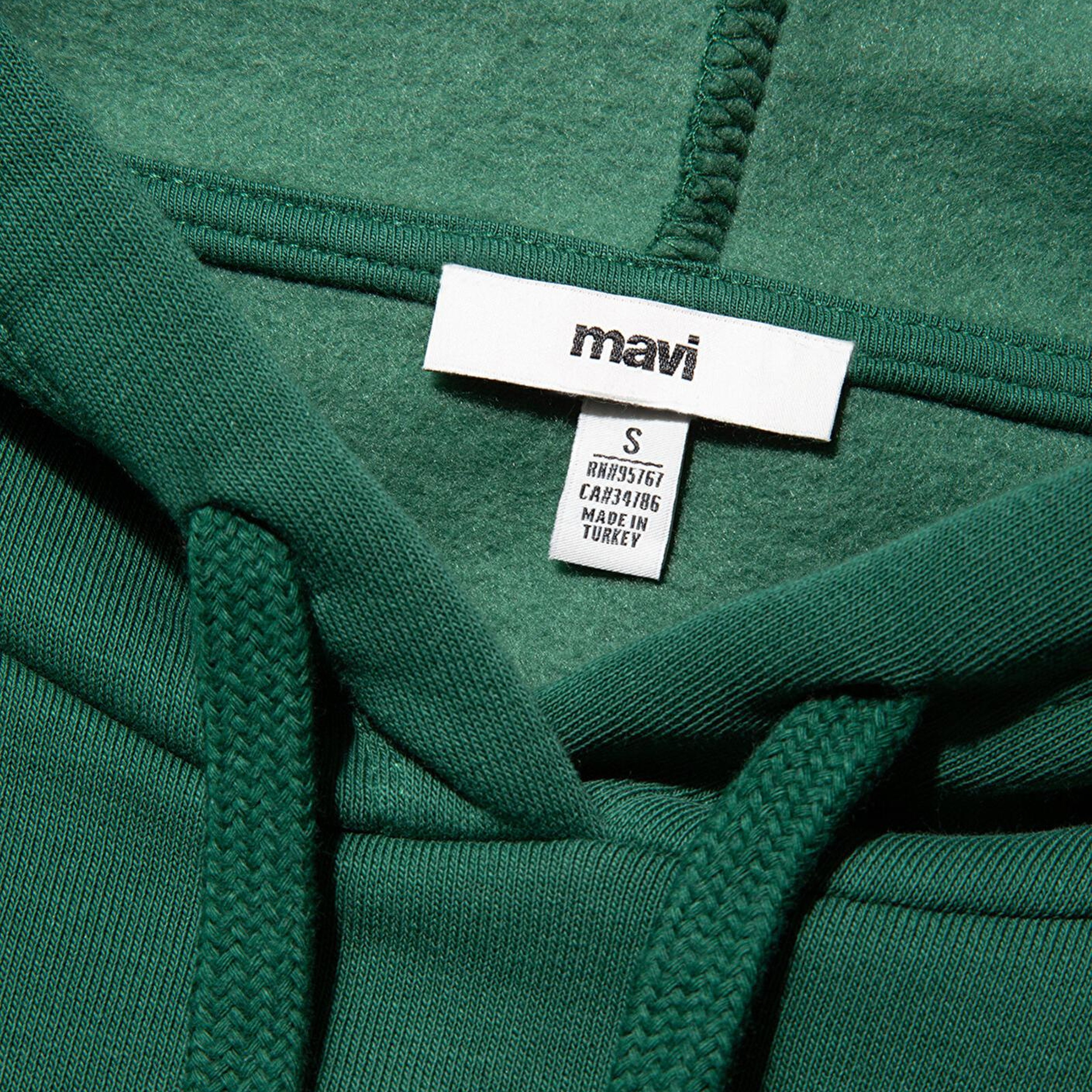 Mavi Mavi Logo Baskılı Kapüşonlu Yeşil Sweatshirt 1600361-71892