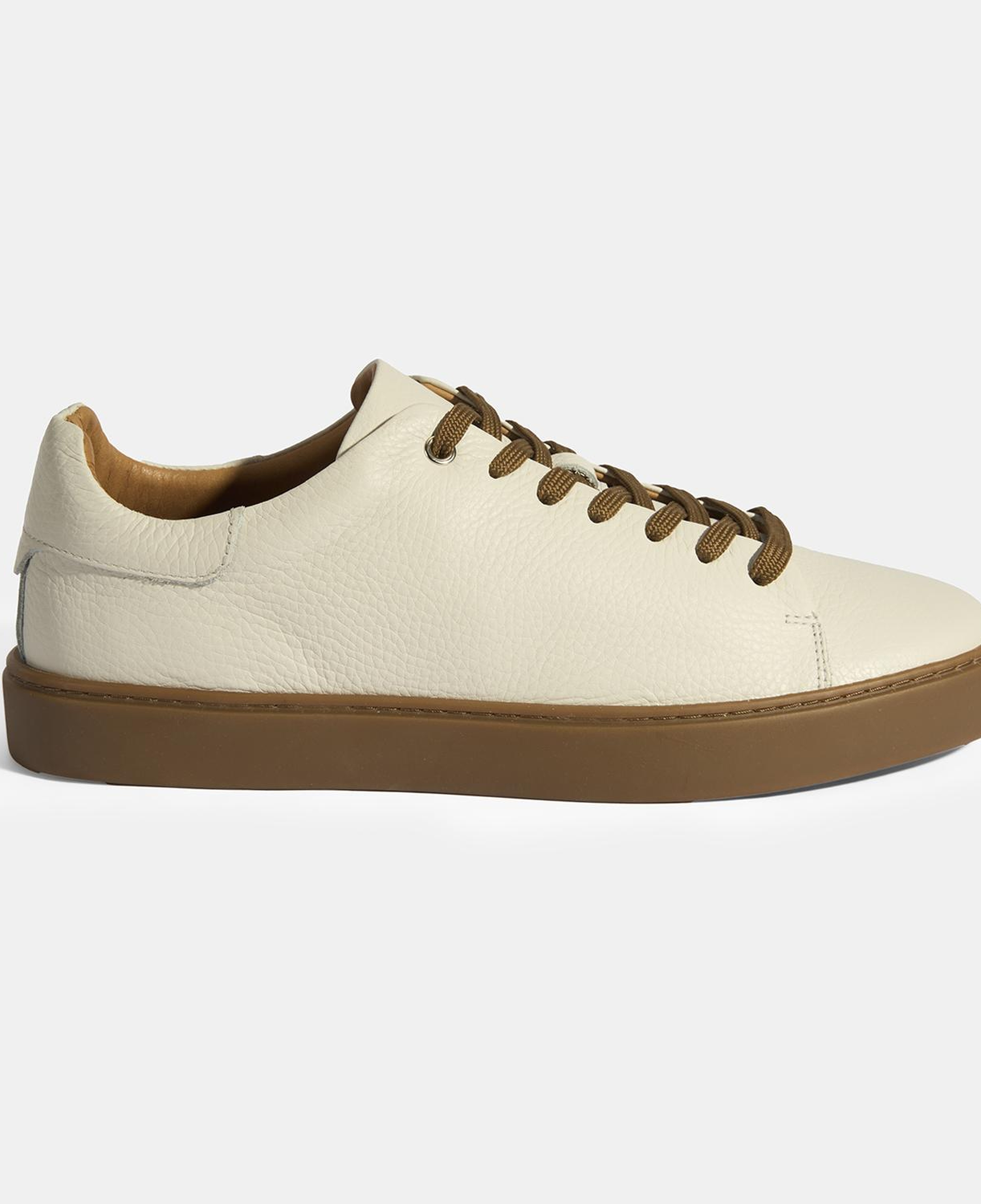 Monikar Bej Erkek Deri Bağcıklı Günlük Ayakkabı