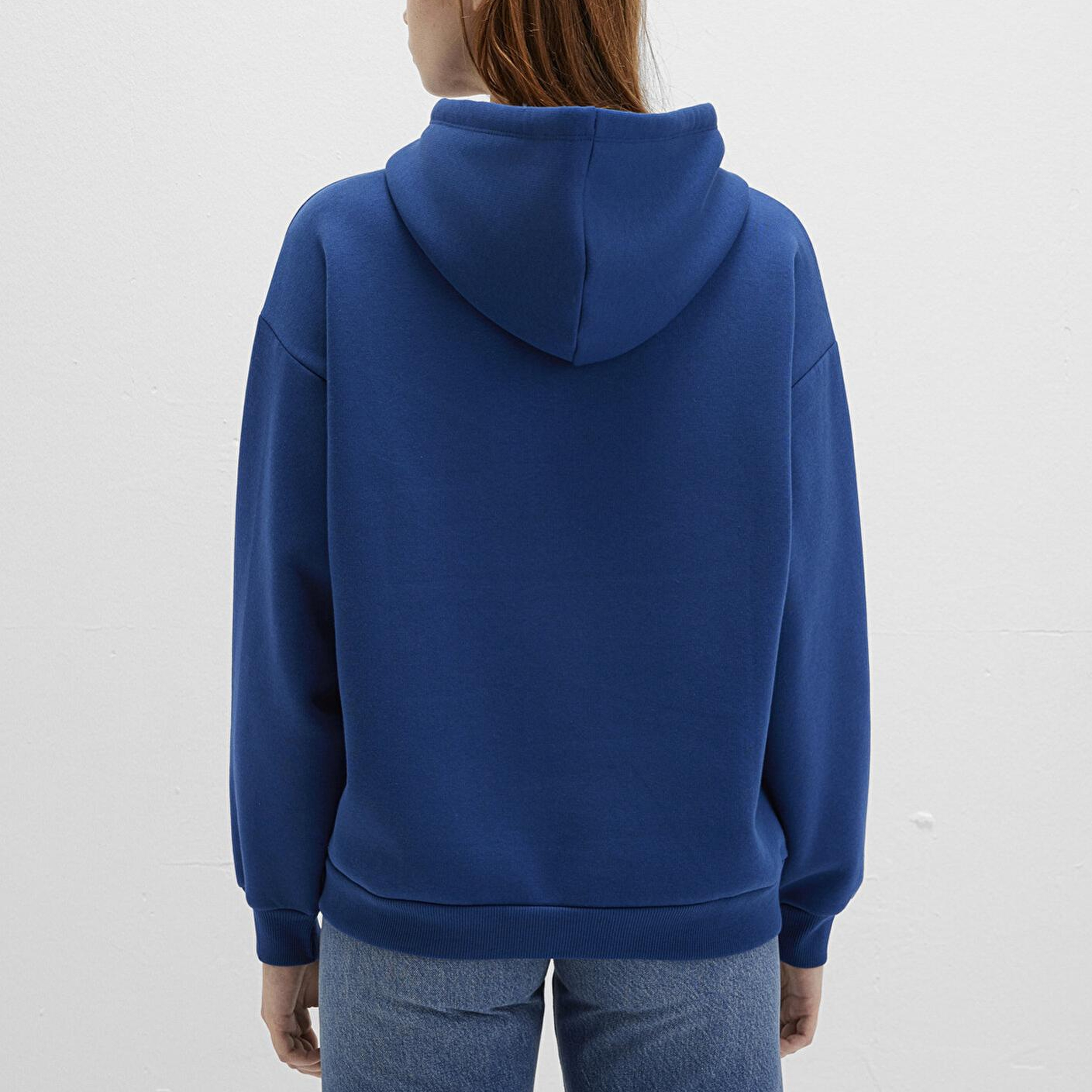 Mavi Mavi Logo Baskılı Kapüşonlu Lacivert Sweatshirt 1600361-82625