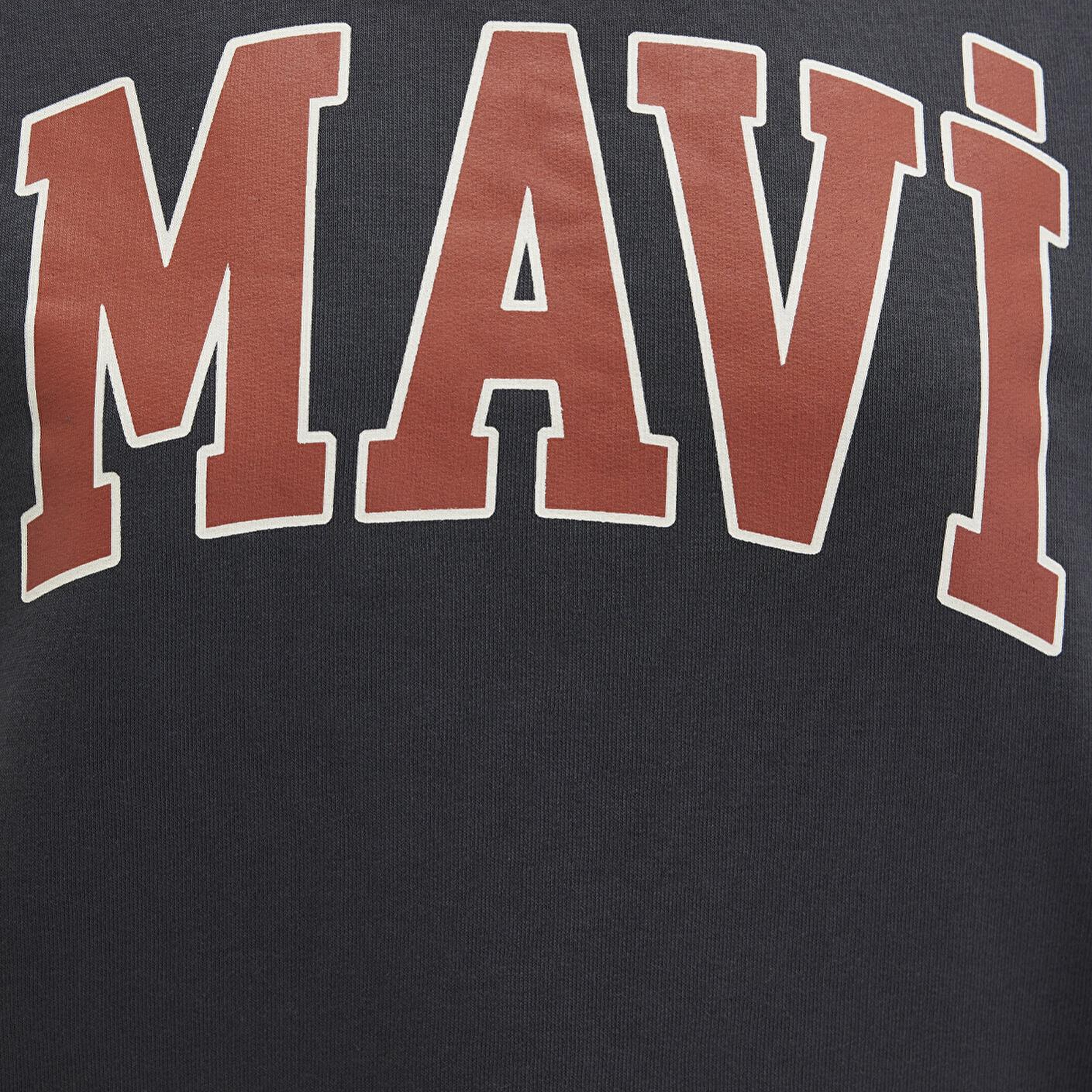 Mavi Mavi Logo Baskılı Kapüşonlu Antrasit Sweatshirt 1600361-80106