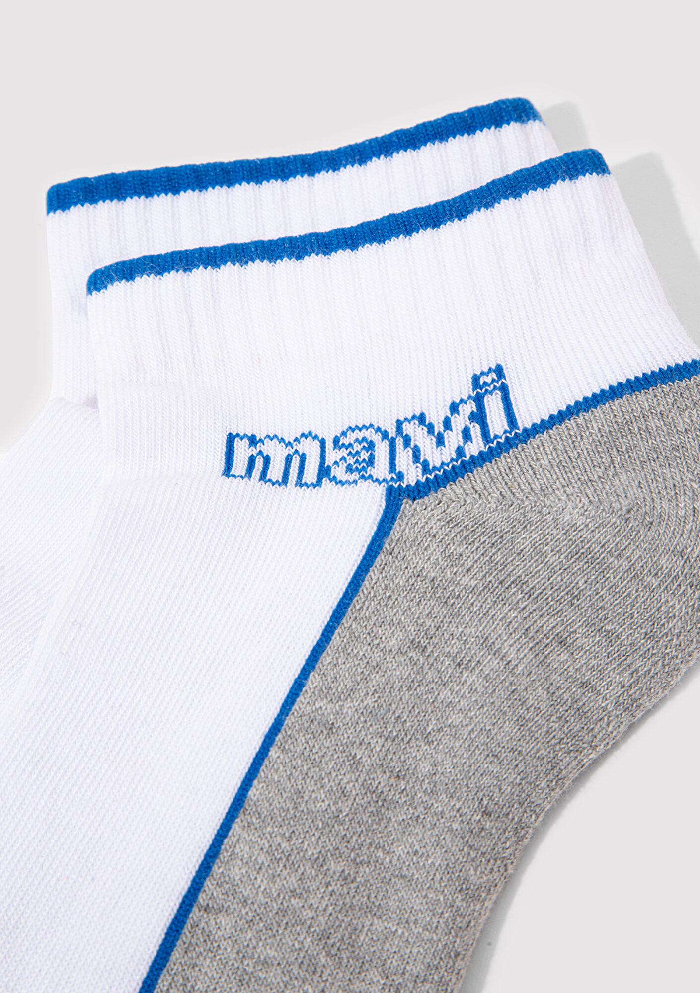 Mavi Gri Patik Çorap 0911128-83900