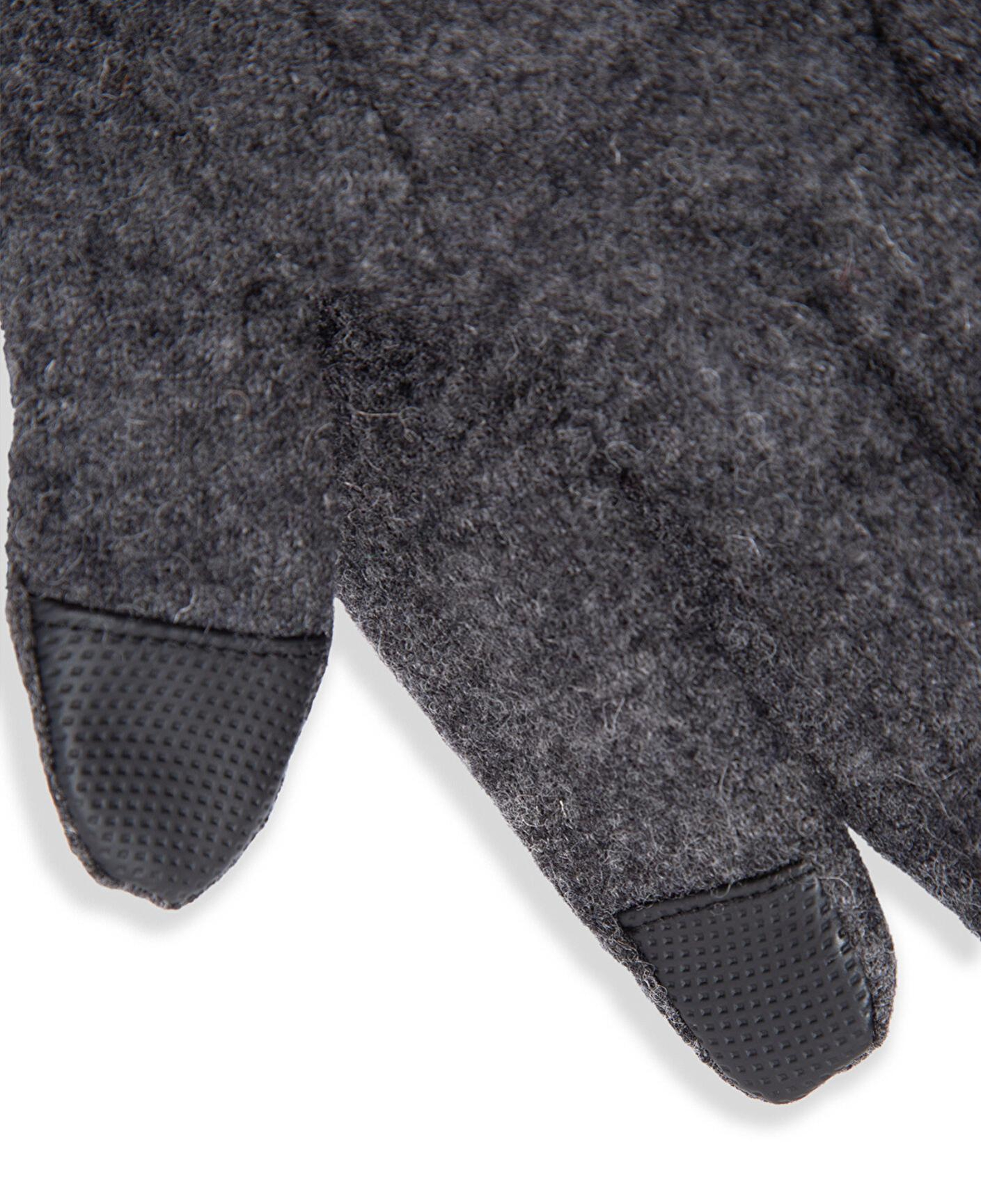 Mavi Yün Karışımlı Gri Eldiven 0911142-27063