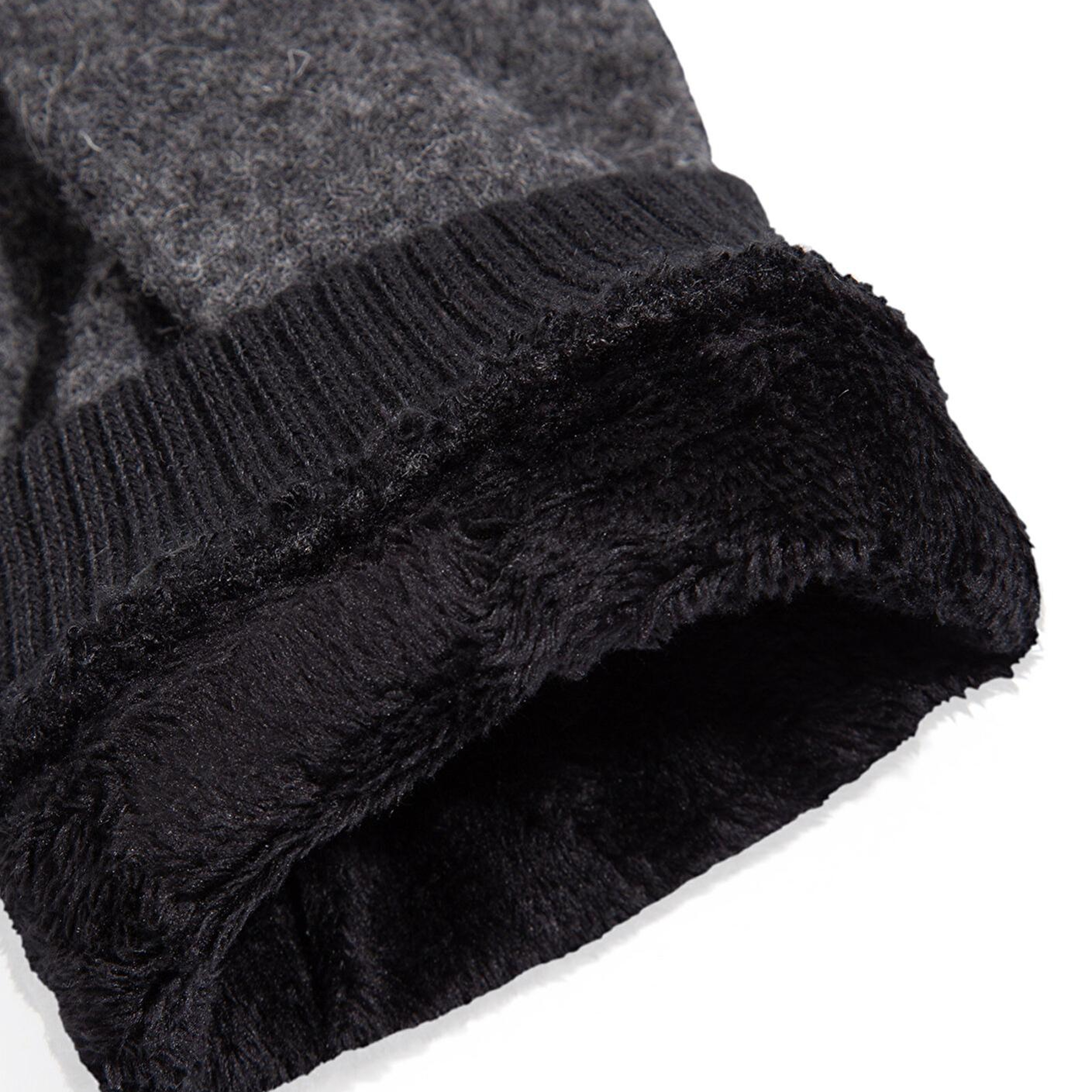 Mavi Yün Karışımlı Gri Eldiven 0911142-27063