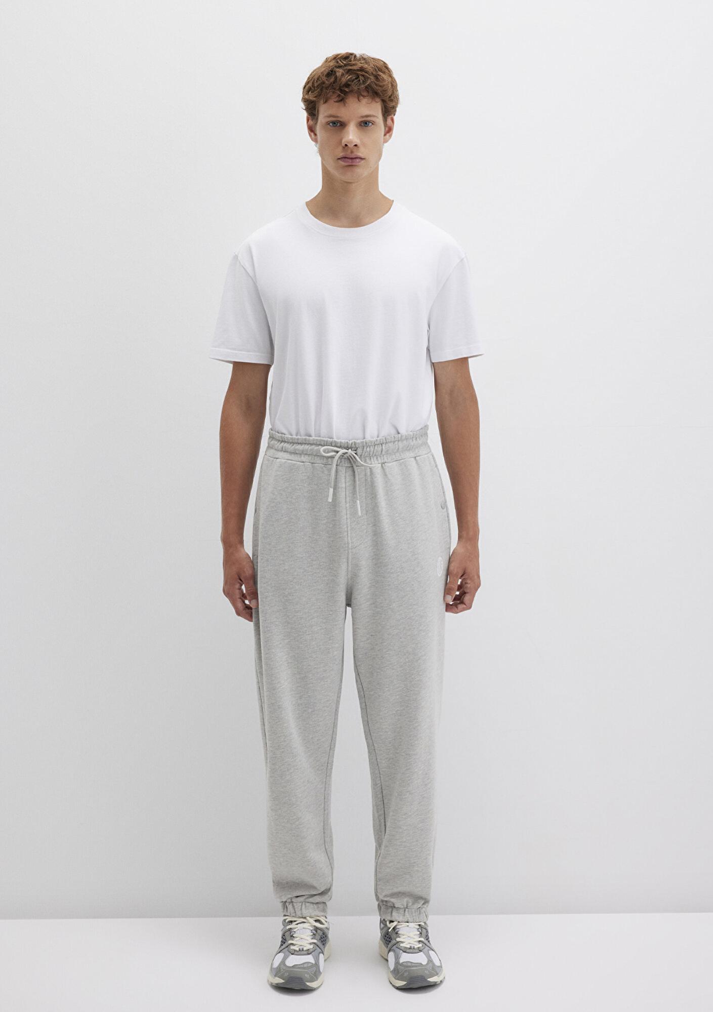 Mavi MVJNS Logo Baskılı Gri Eşofman Altı 0010175-80196