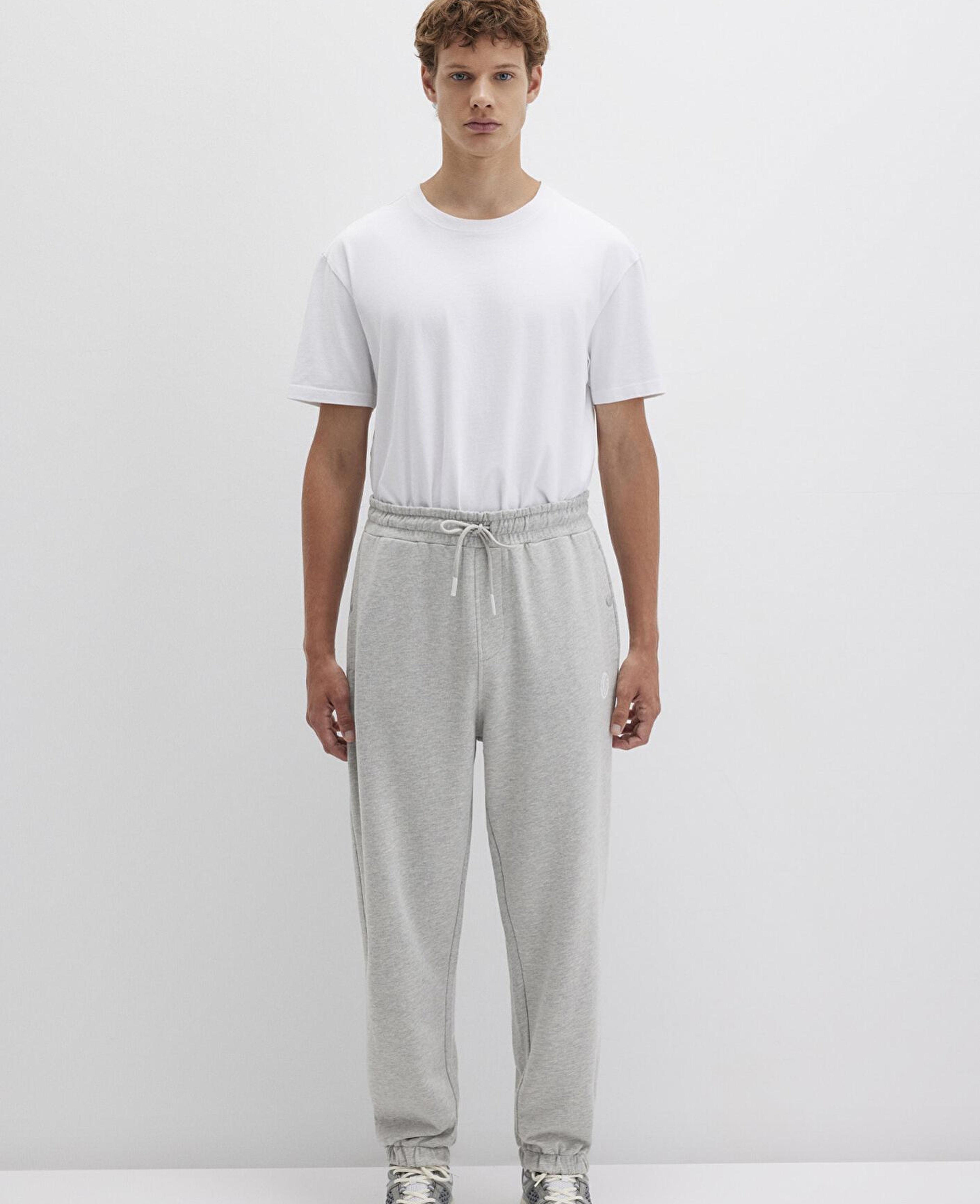 Mavi MVJNS Logo Baskılı Gri Eşofman Altı 0010175-80196