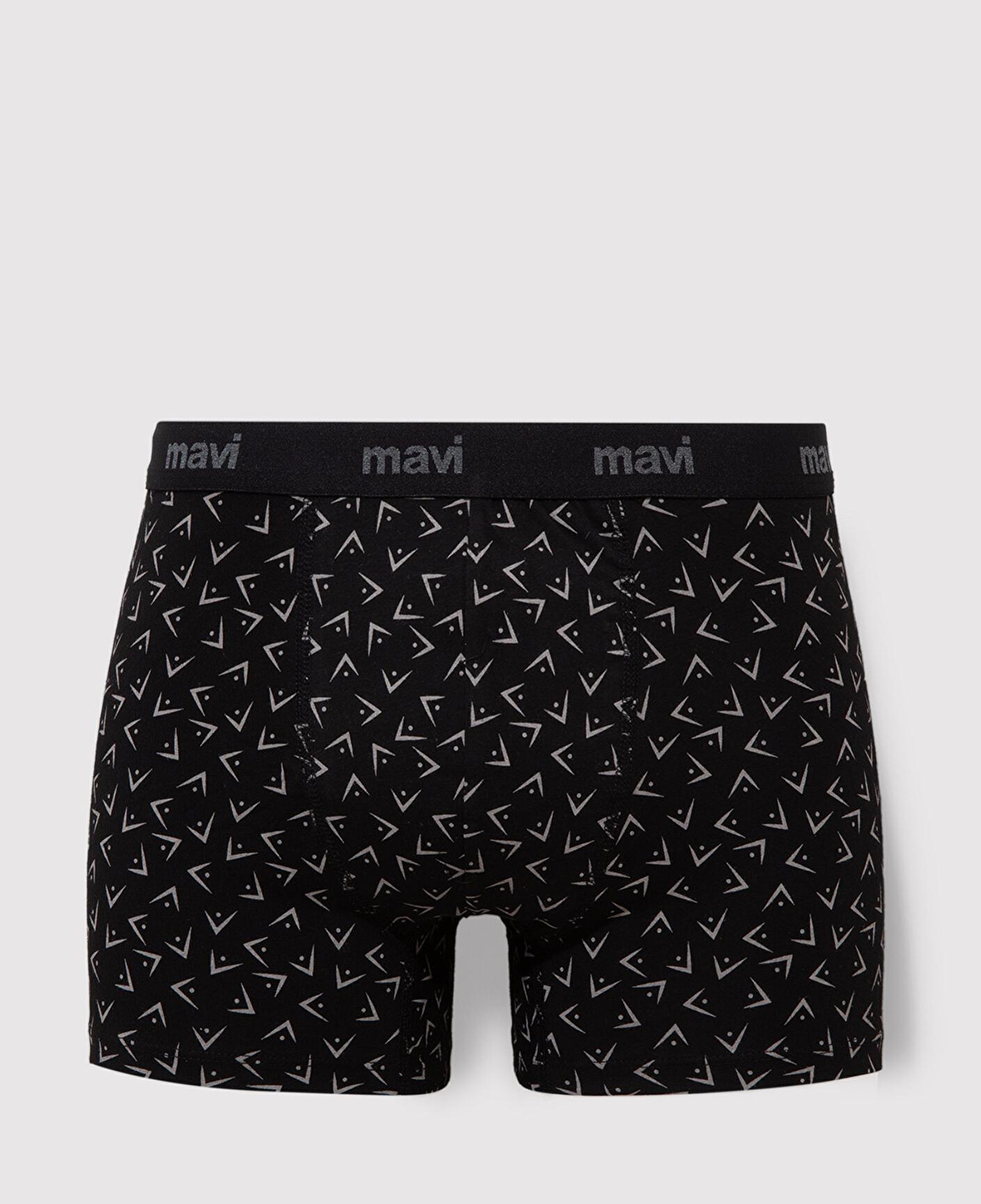 Mavi Baskılı Siyah Boxer 0911049-900