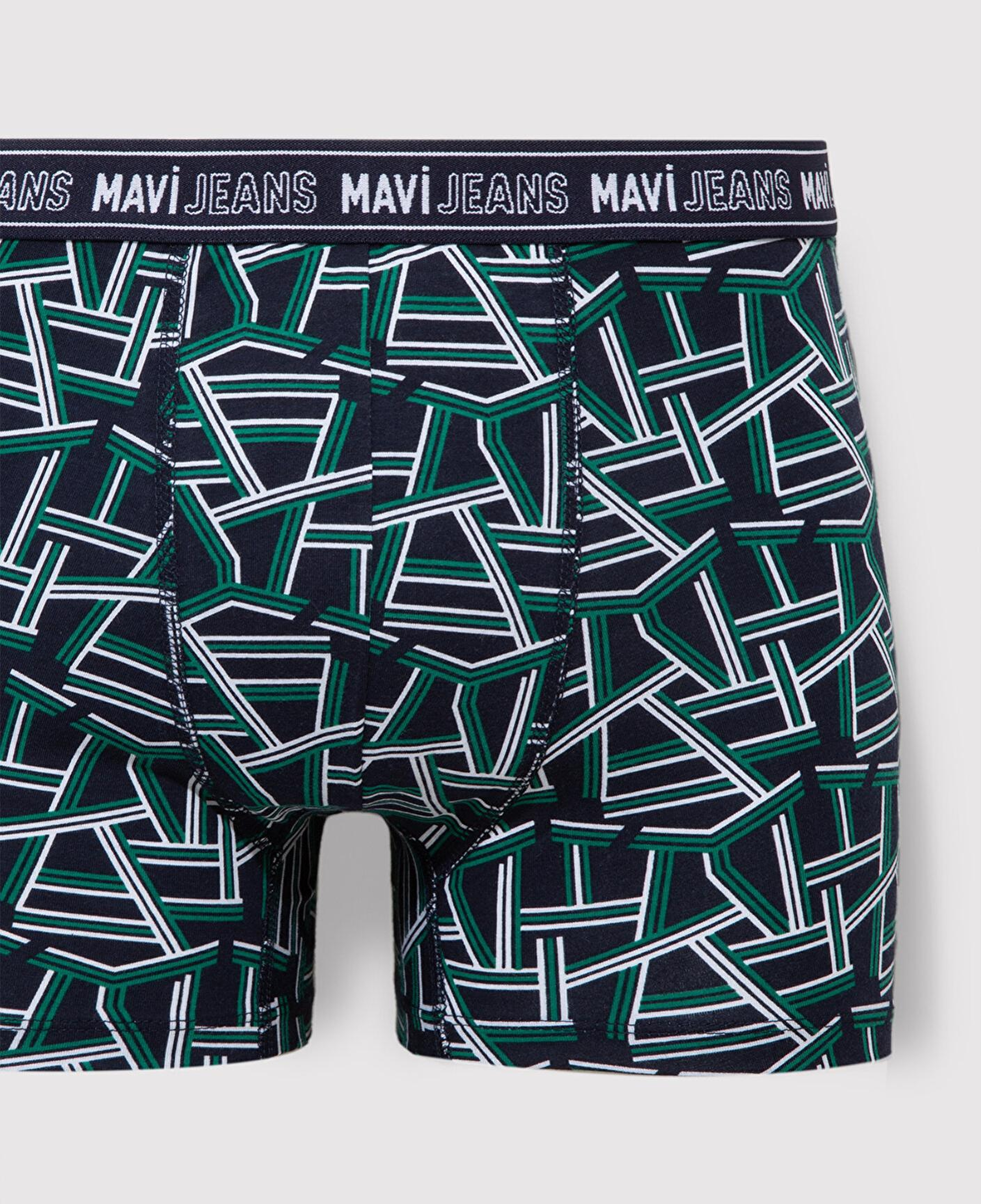 Mavi Baskılı Lacivert Boxer 0911065-83077