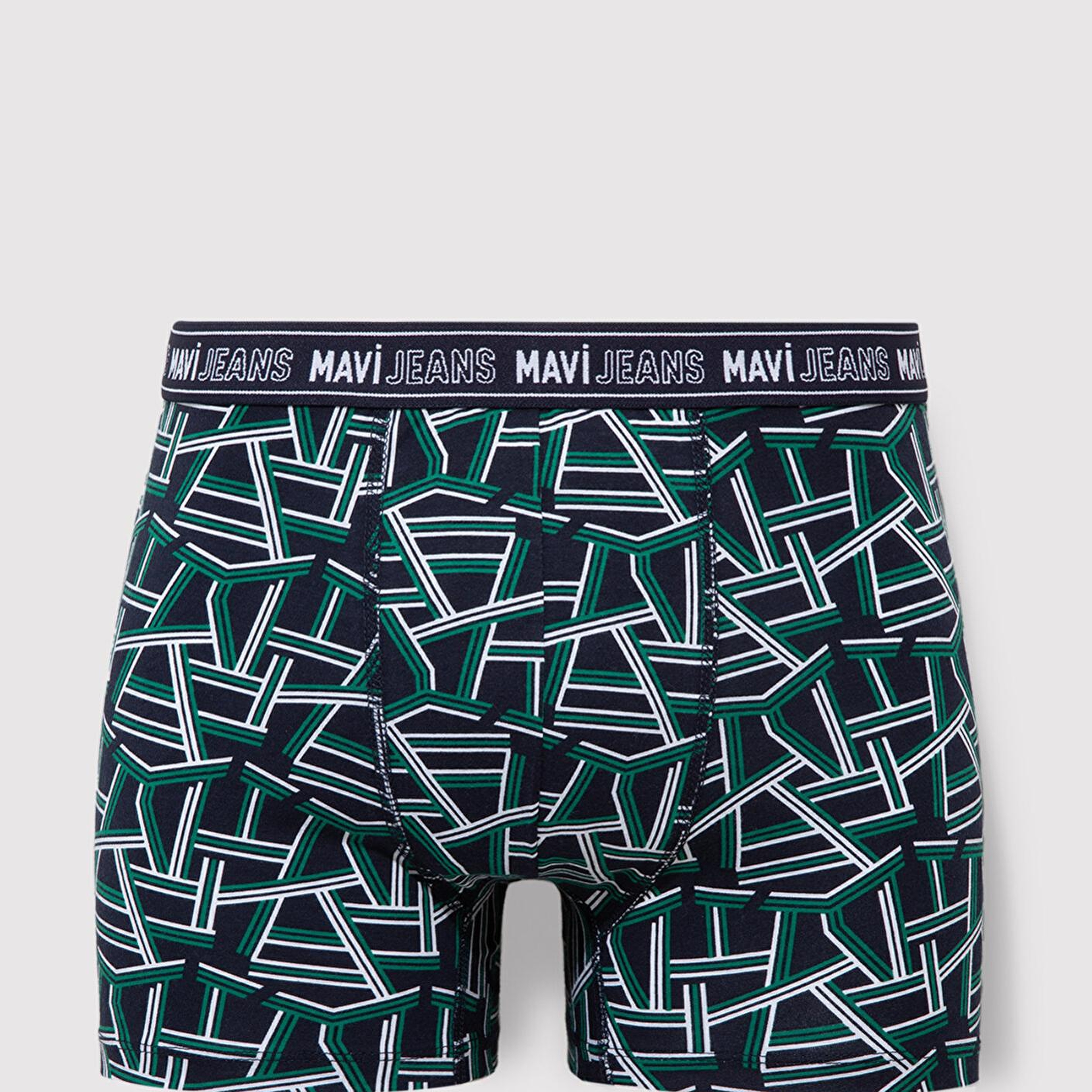 Mavi Baskılı Lacivert Boxer 0911065-83077