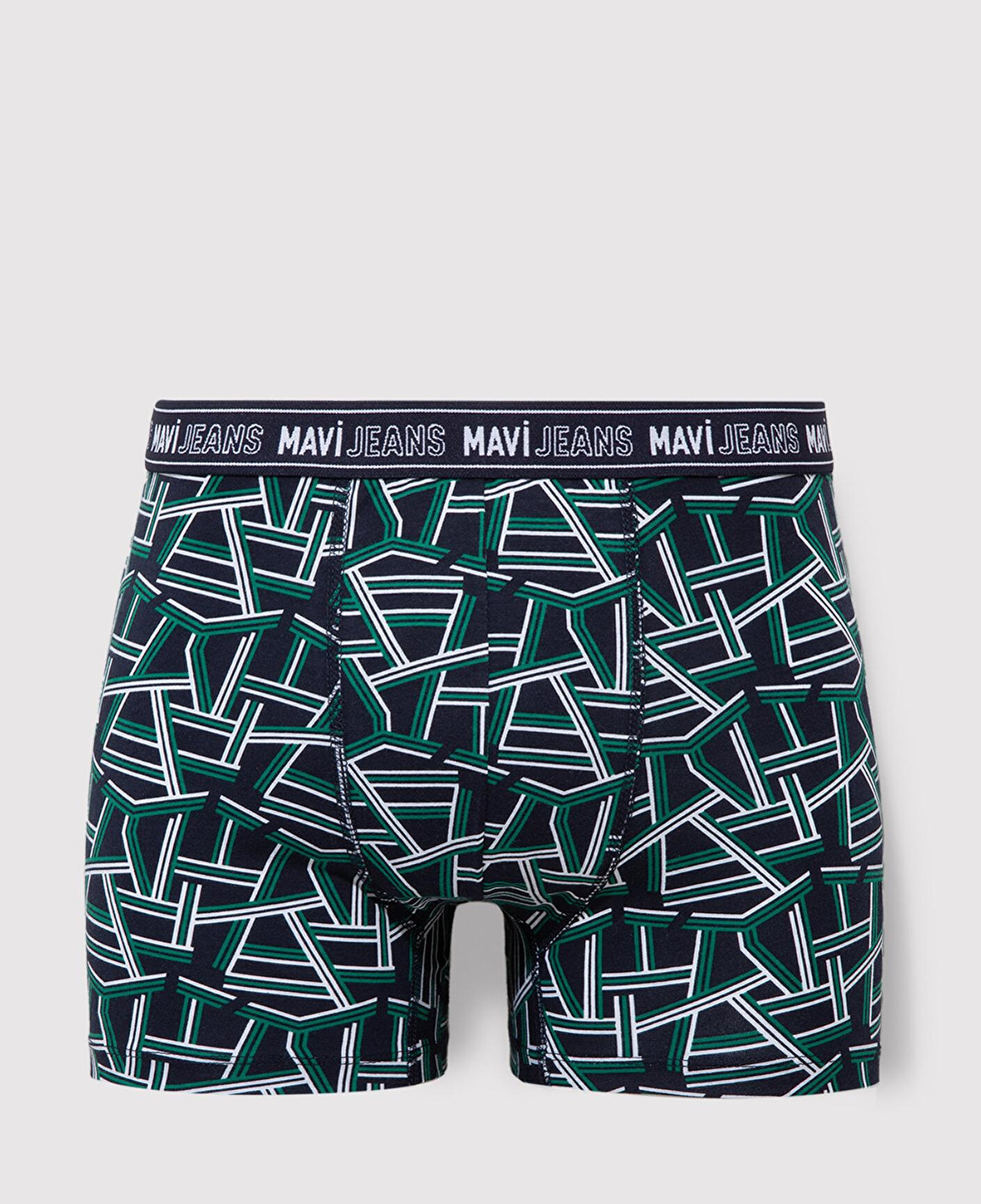 Mavi Baskılı Lacivert Boxer 0911065-83077