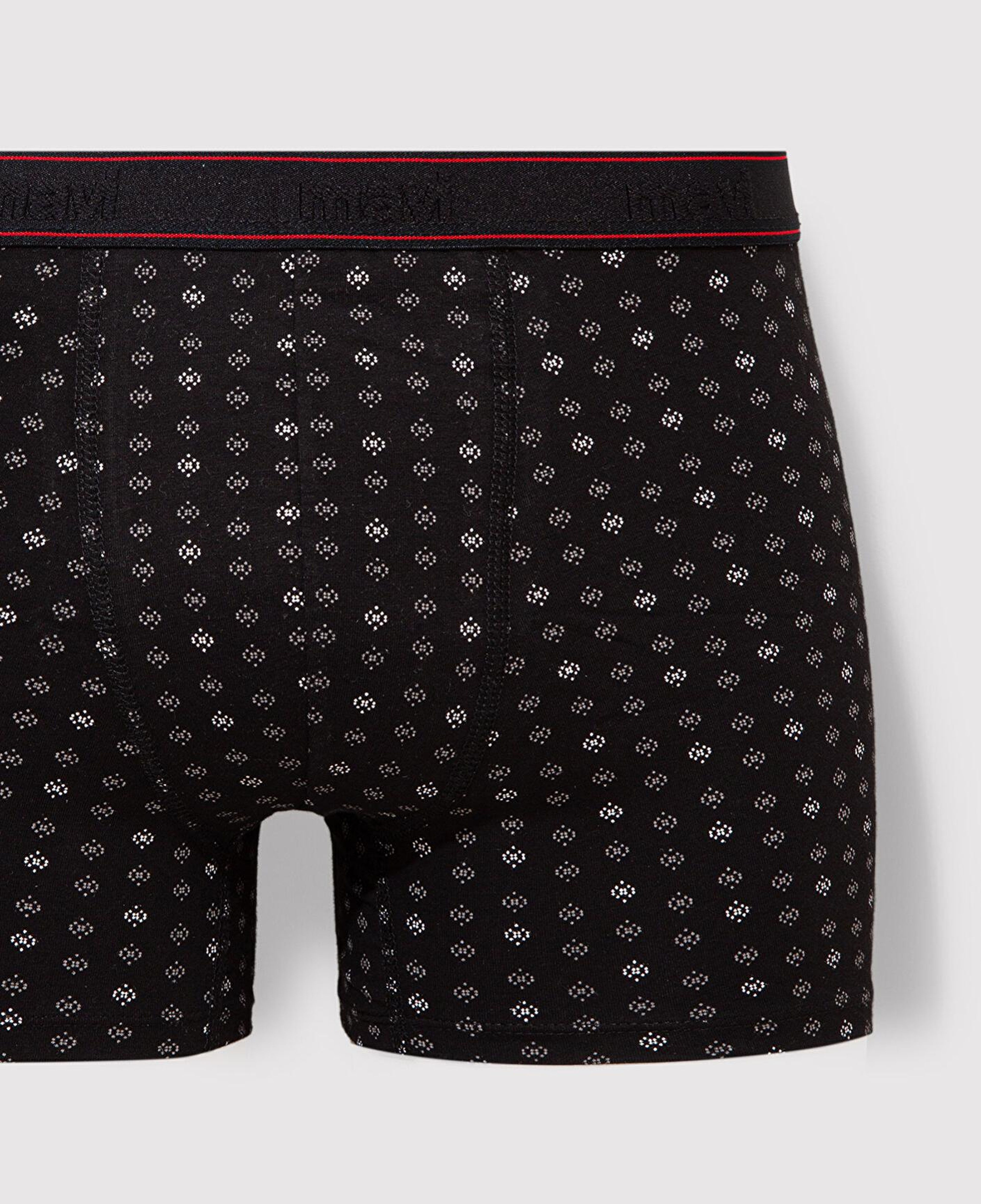 Mavi Baskılı Siyah Boxer 0911037-900