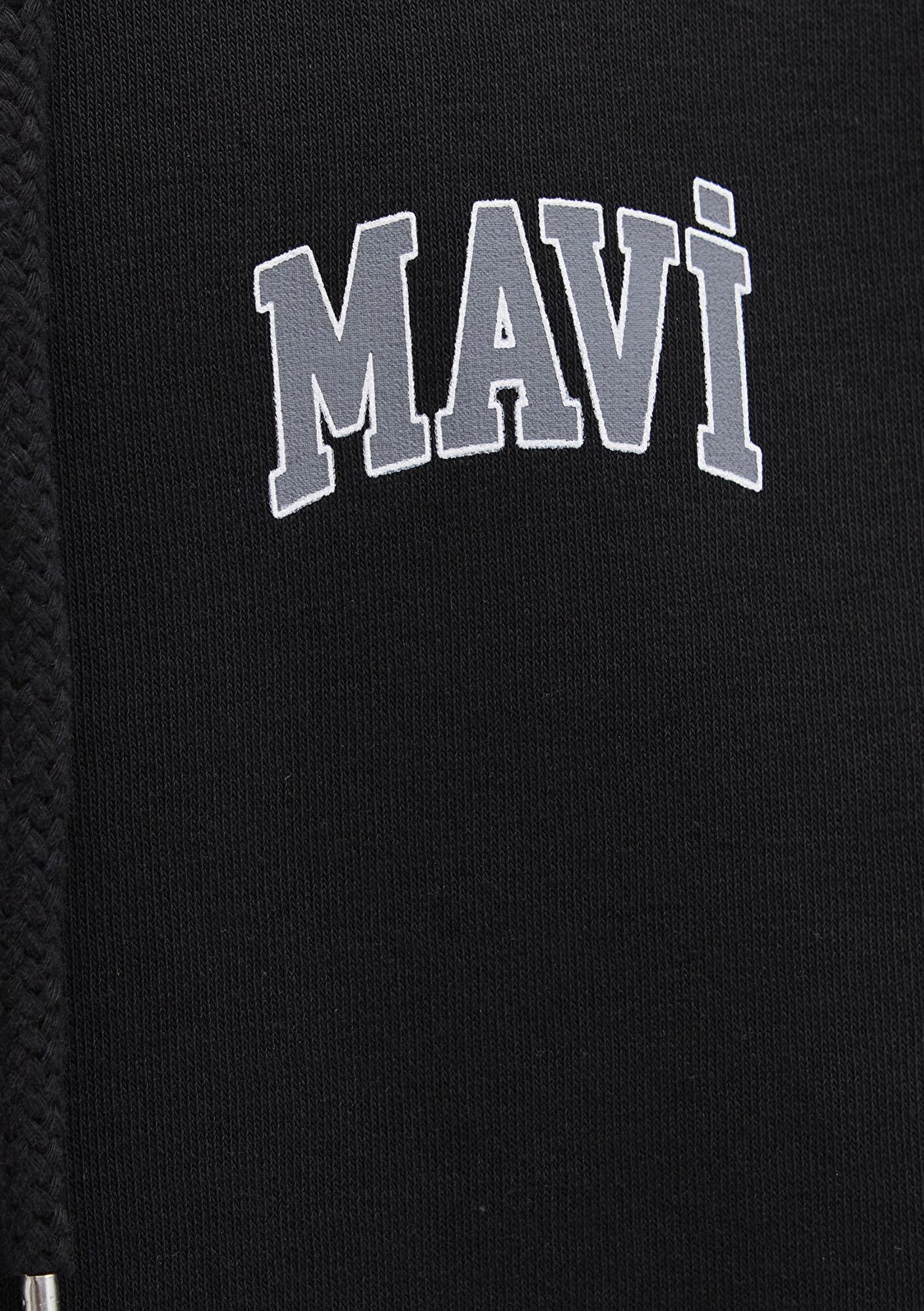 Mavi Mavi Logo Baskılı Fermuarlı Siyah Sweatshirt 0611715-900