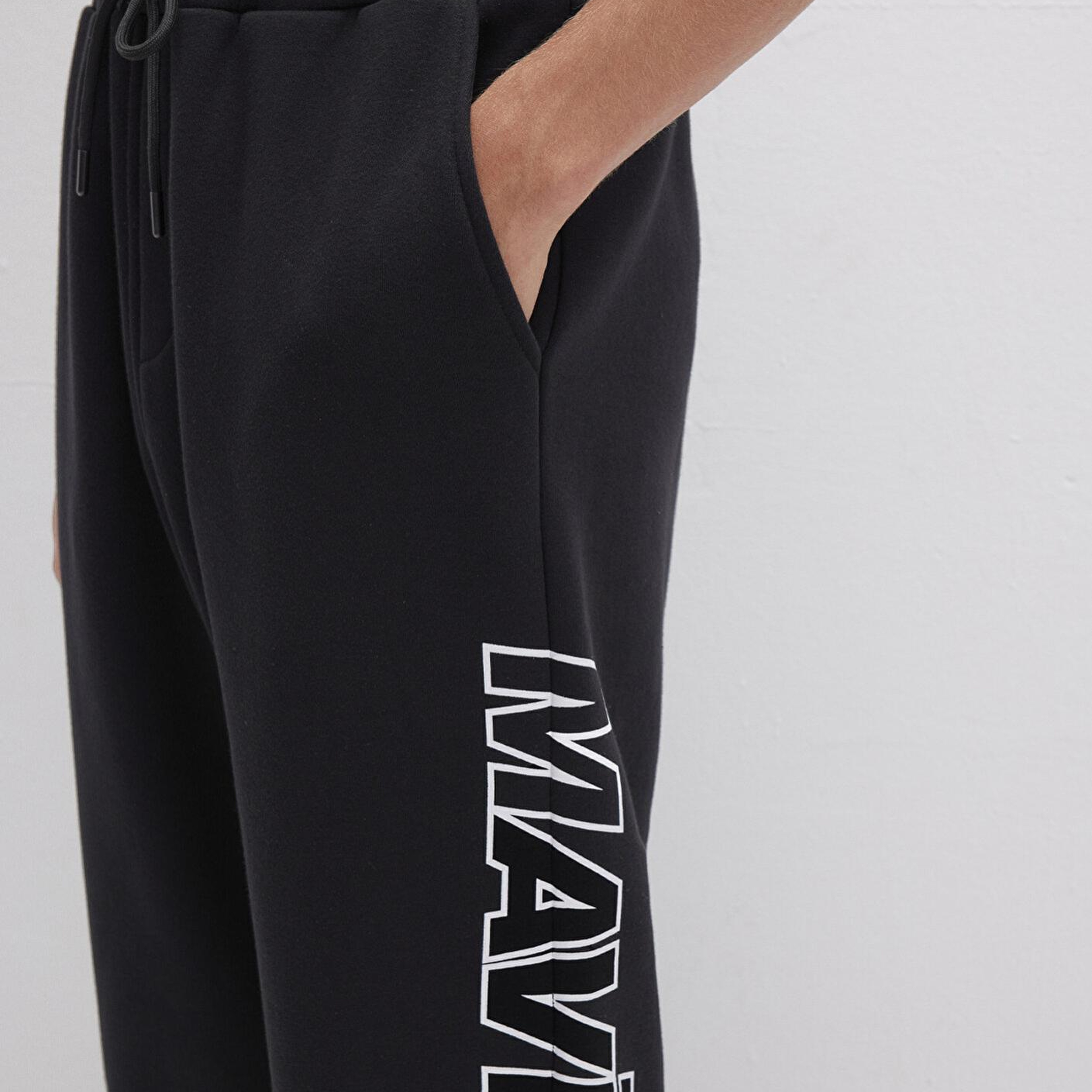 Mavi Mavi Logo Baskılı Siyah Eşofman Altı 0010208-900