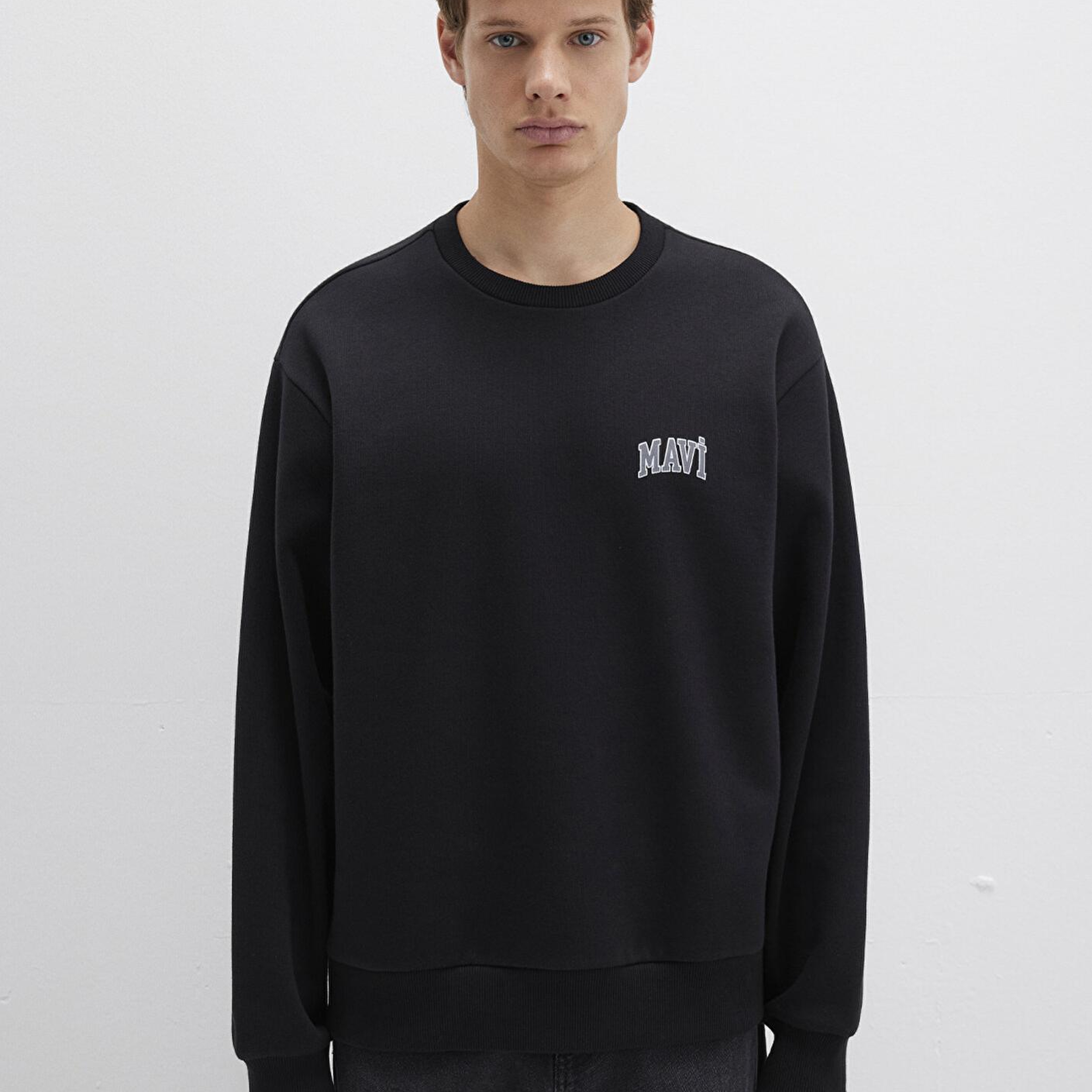 Mavi Mavi Logo Baskılı Siyah Sweatshirt 0611716-900
