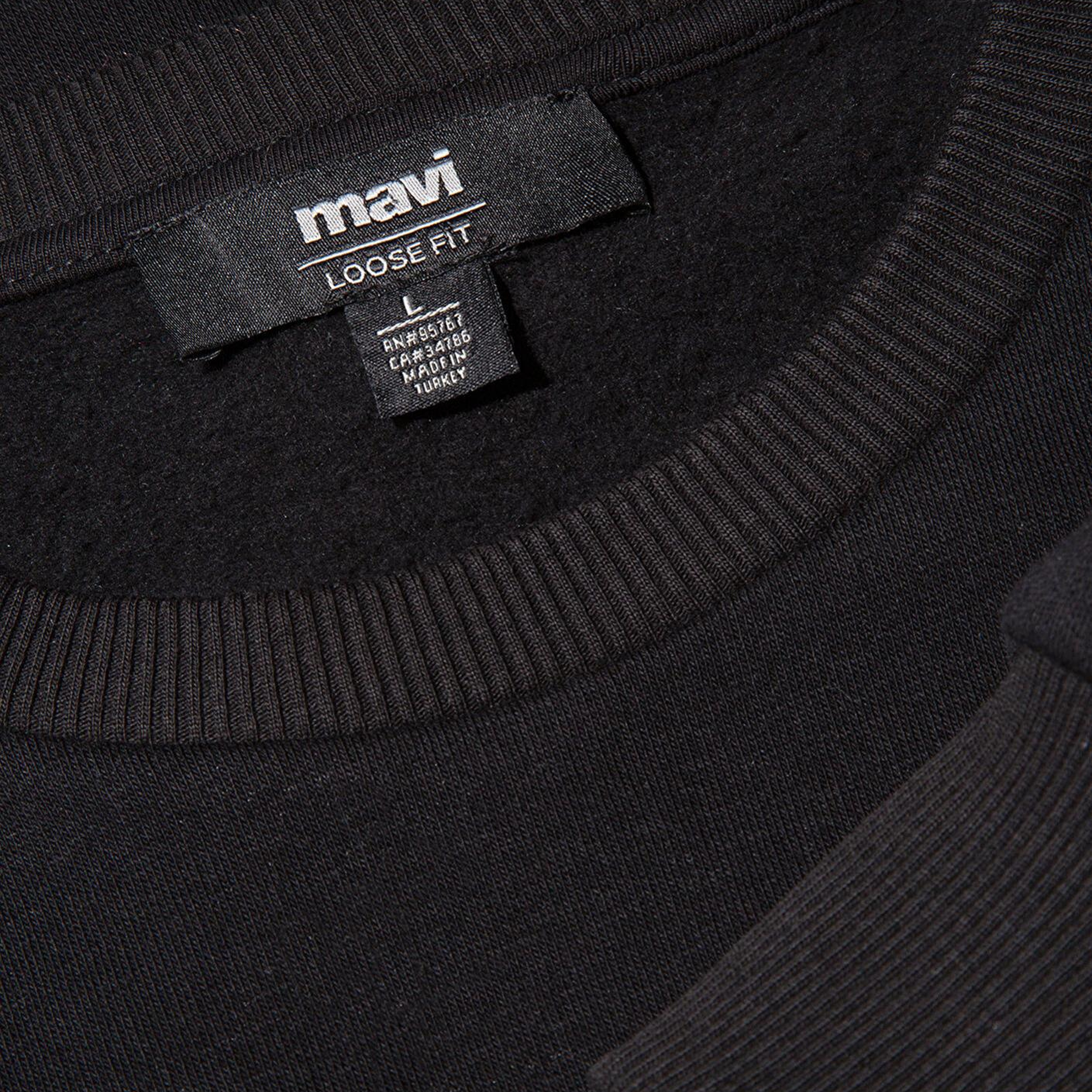 Mavi Mavi Logo Baskılı Siyah Sweatshirt 0611716-900