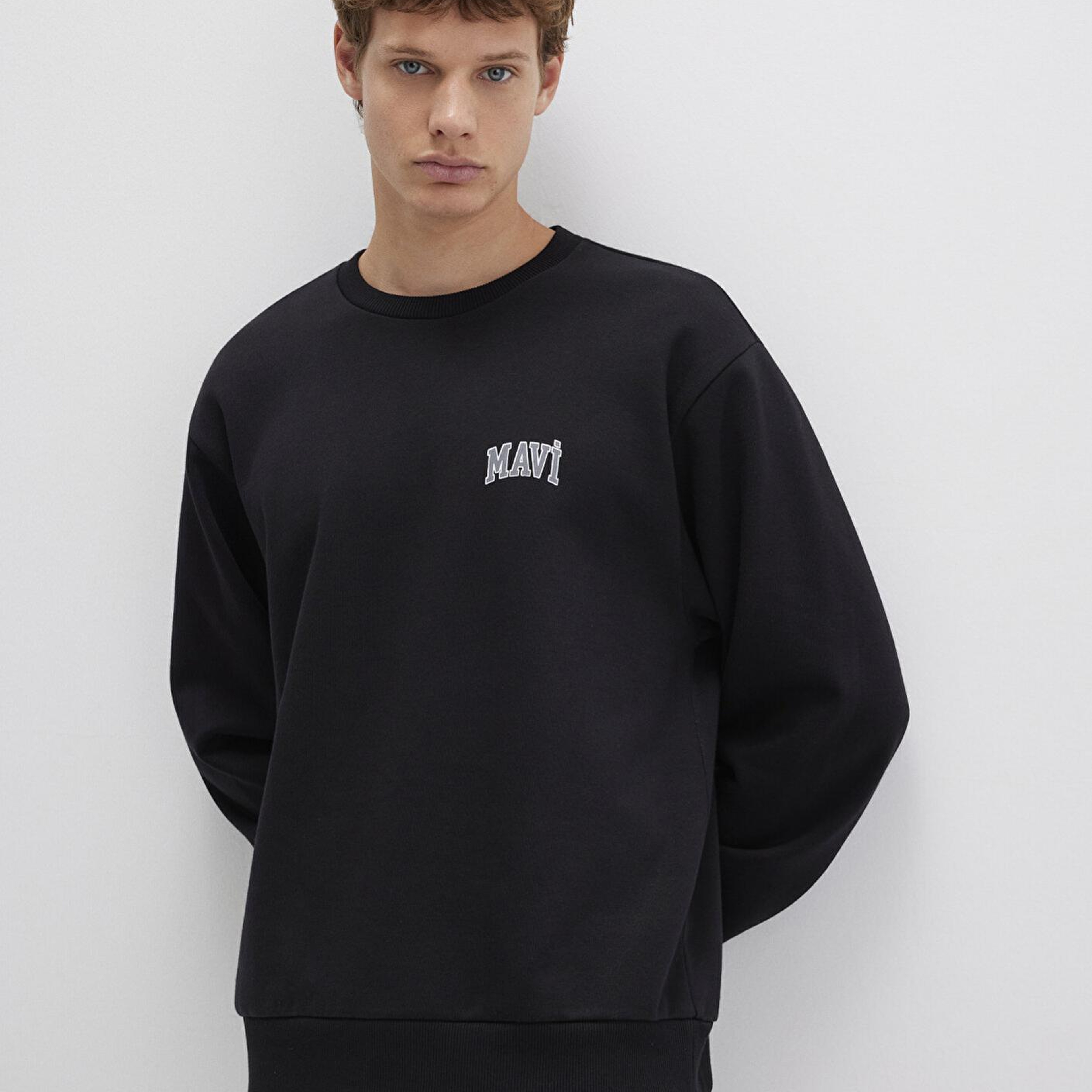 Mavi Mavi Logo Baskılı Siyah Sweatshirt 0611716-900
