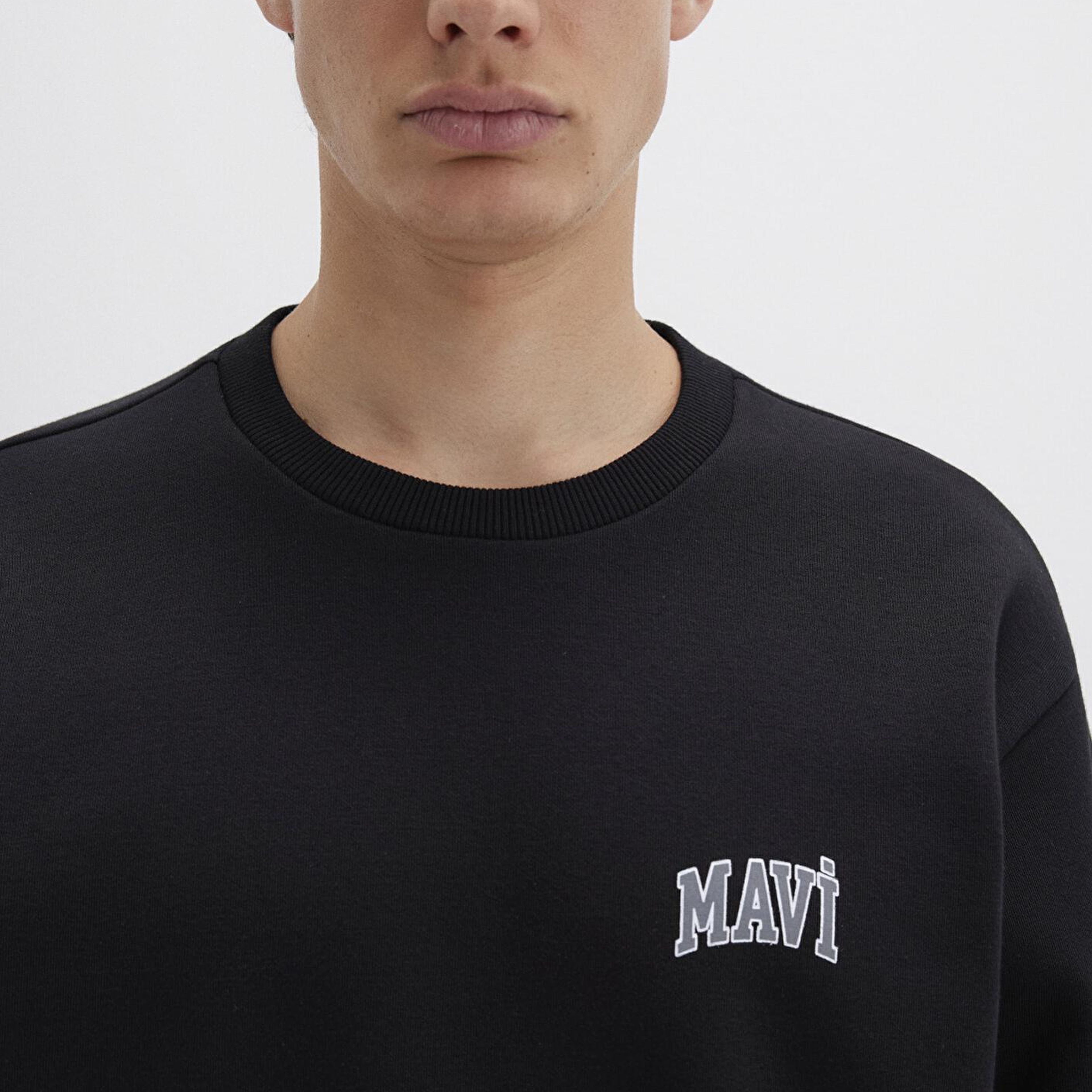 Mavi Mavi Logo Baskılı Siyah Sweatshirt 0611716-900