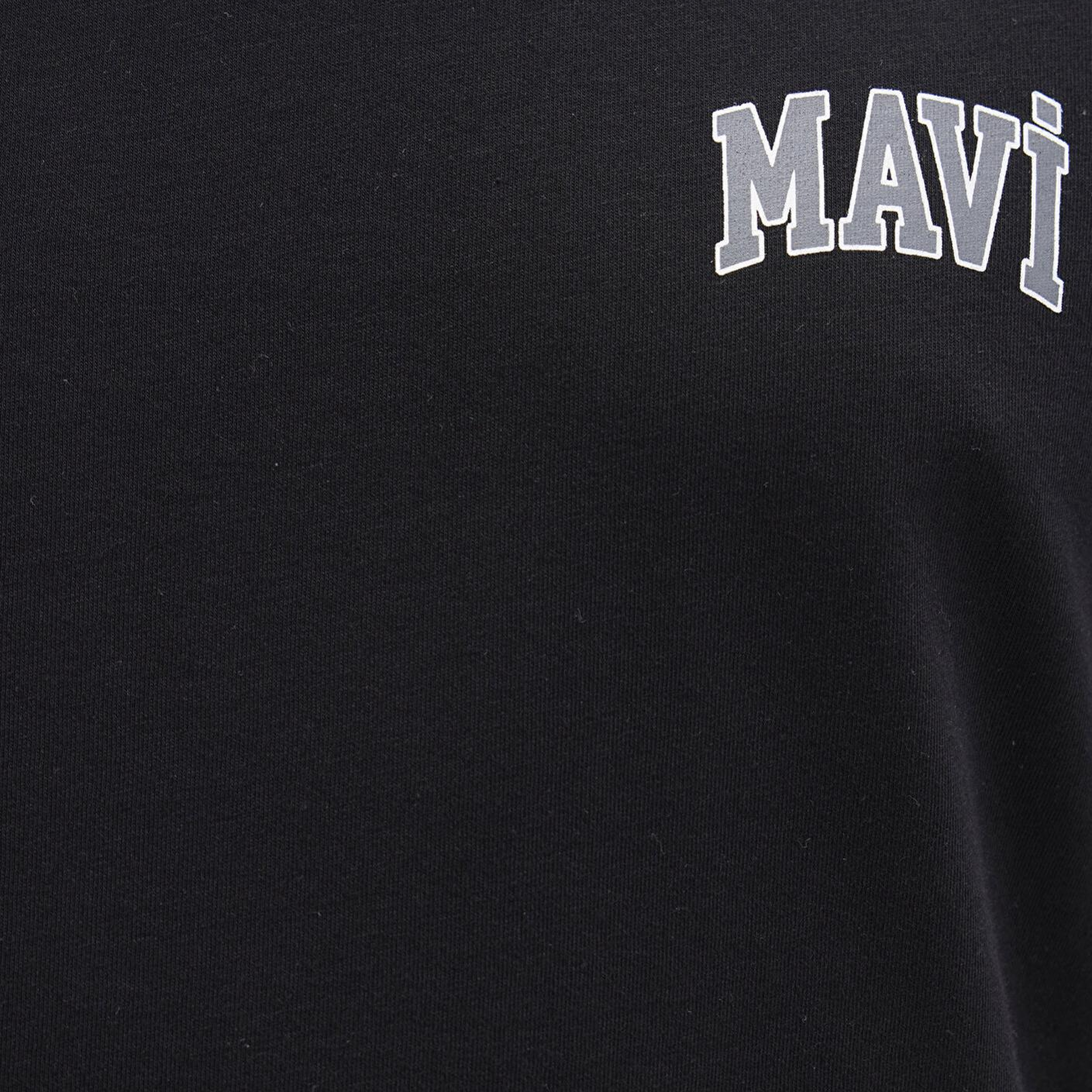 Mavi Mavi Logo Baskılı Siyah Tişört Regular Fit / Normal Kesim 0611714-900