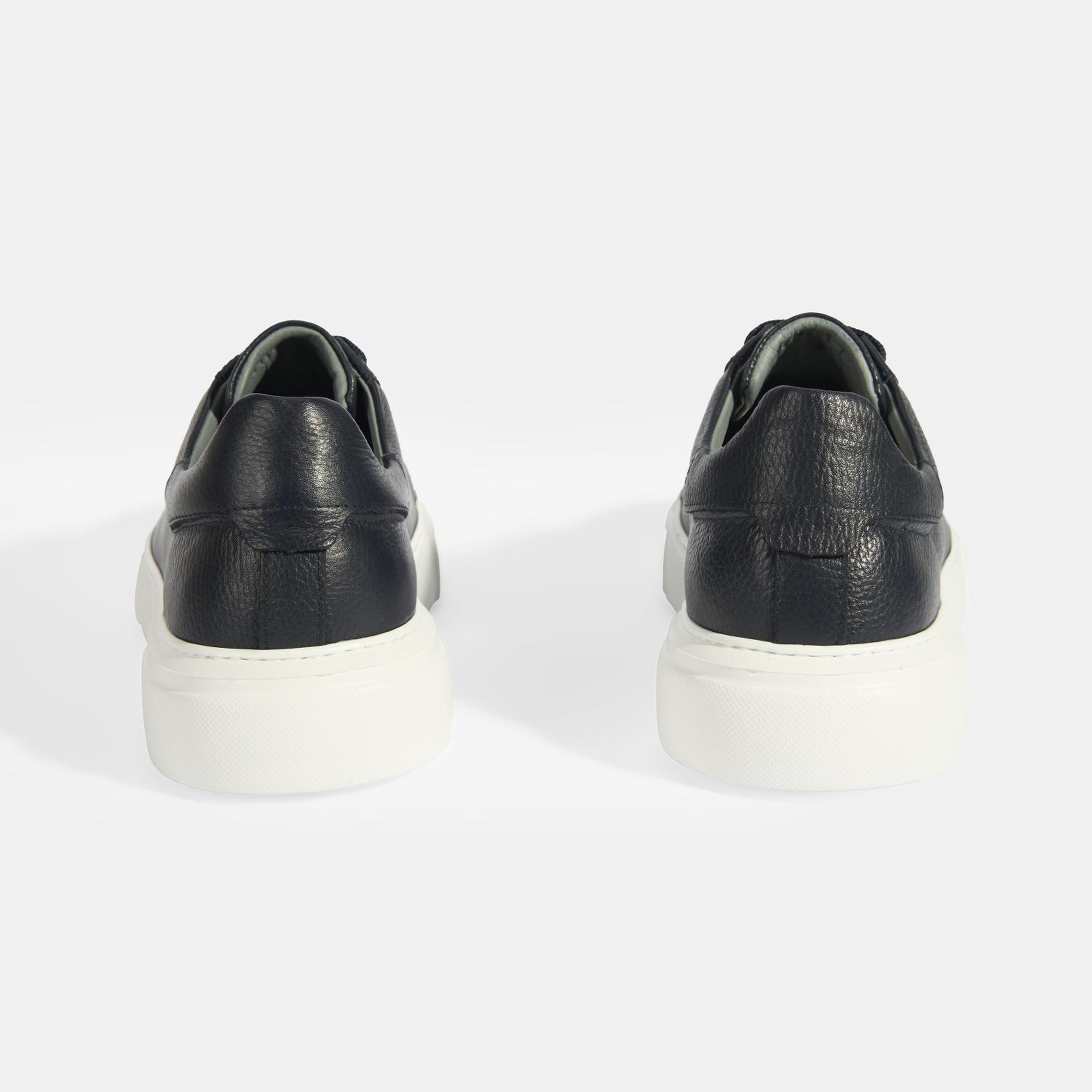 Reminya Lacivert Erkek Deri Bağcıklı Günlük Ayakkabı