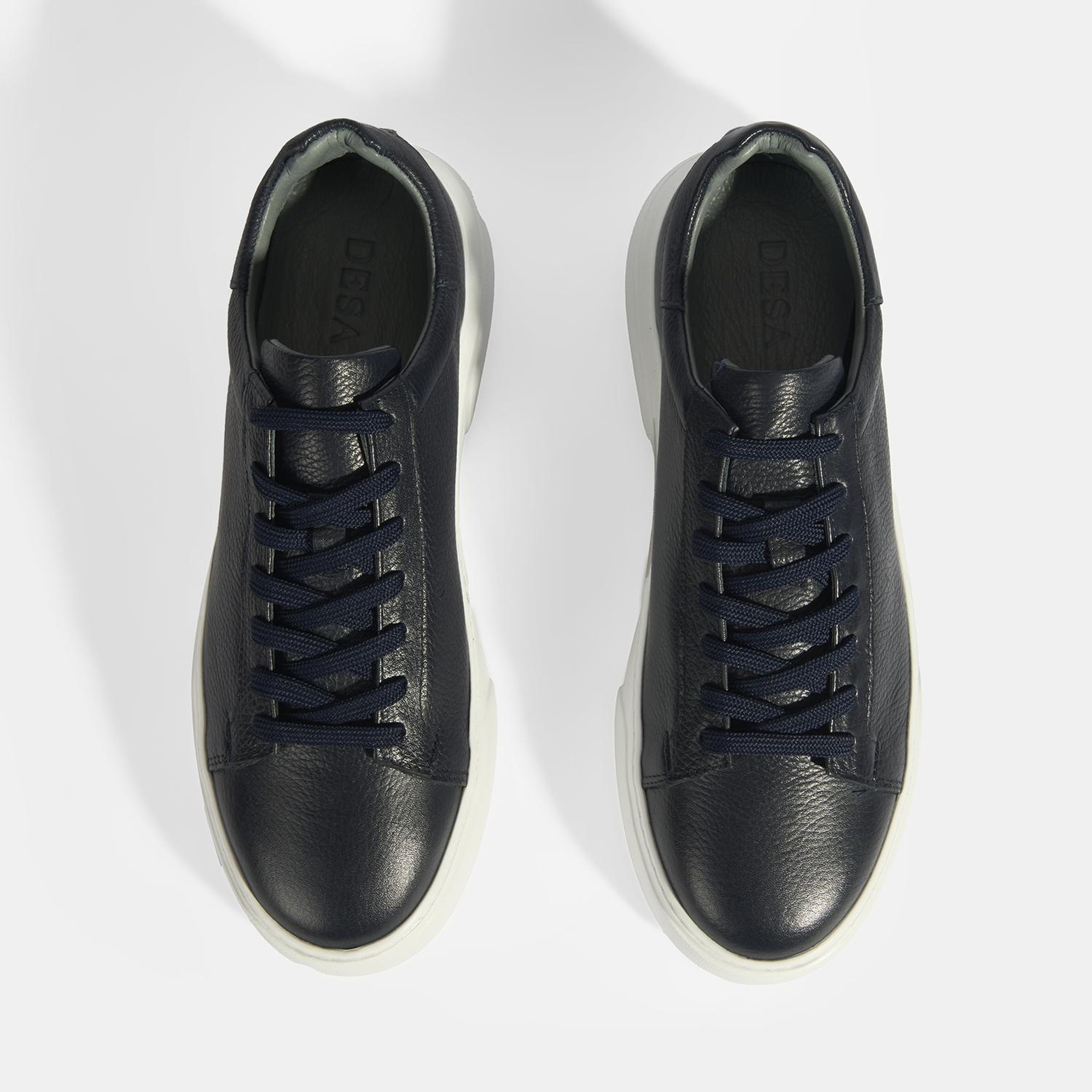 Reminya Lacivert Erkek Deri Bağcıklı Günlük Ayakkabı