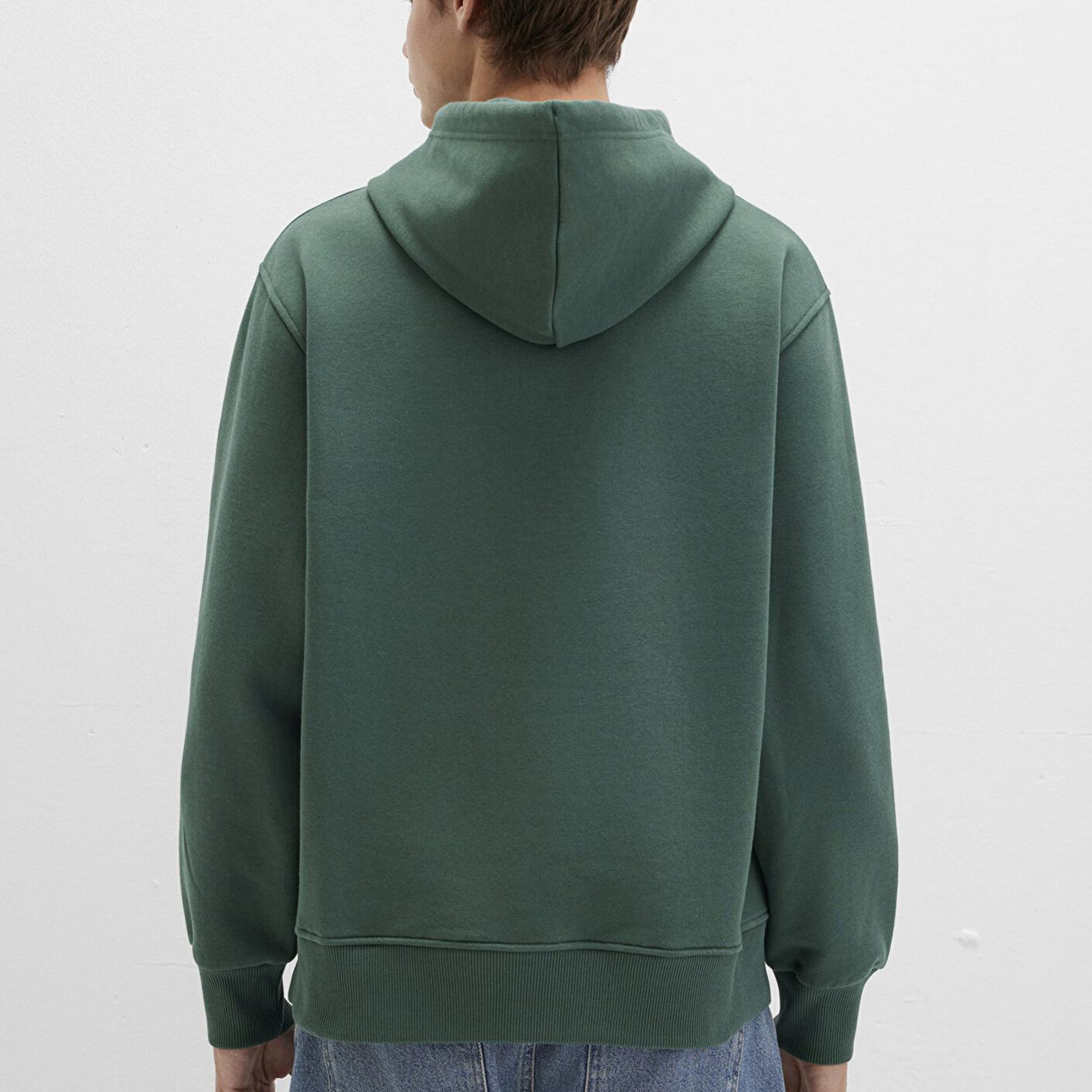 Mavi Mavi Logo Nakışlı Kapüşonlu Yeşil Sweatshirt 065809-71580