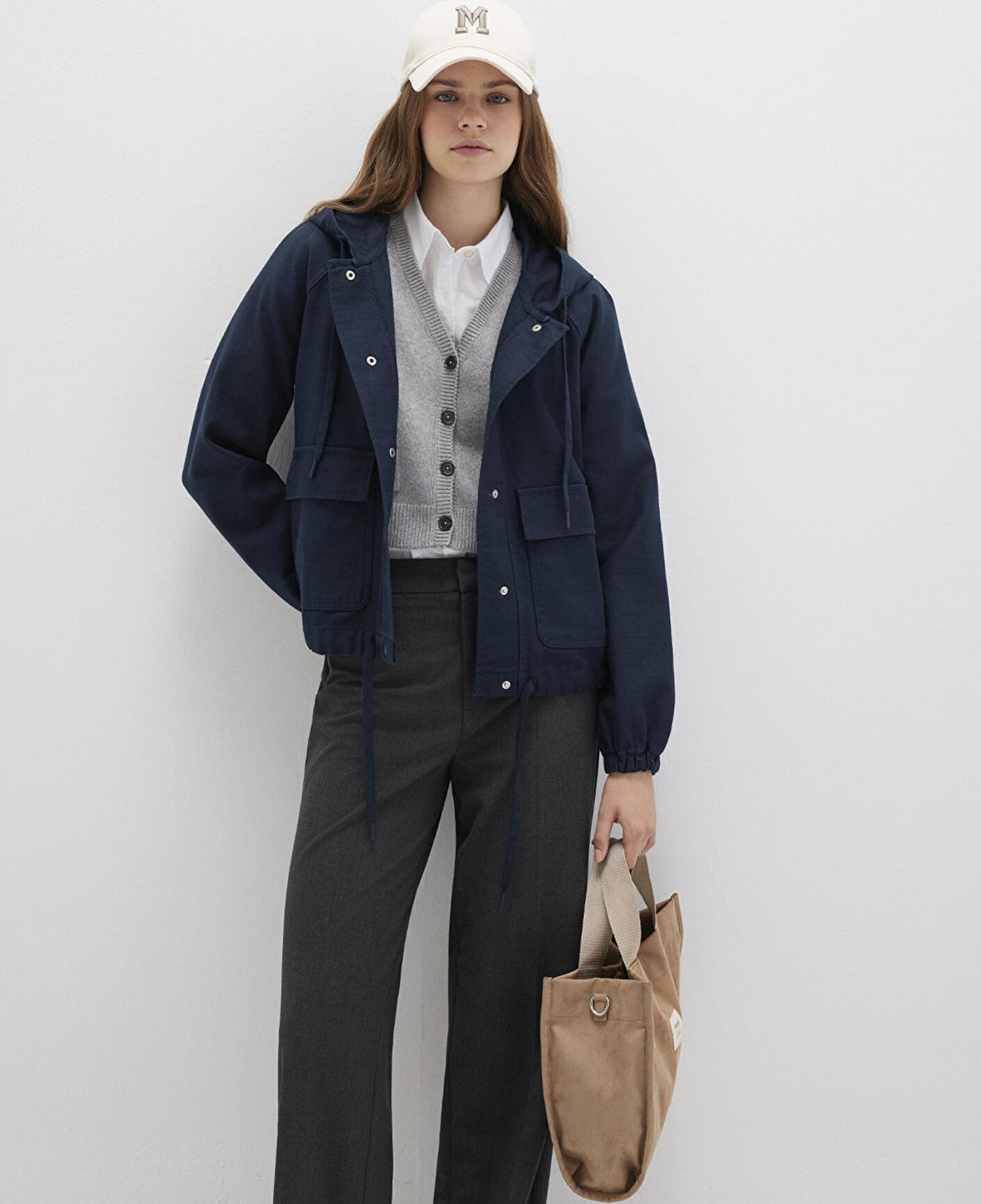 Mavi Kapüşonlu Lacivert Ceket Regular Fit / Normal Kesim 110775-82906