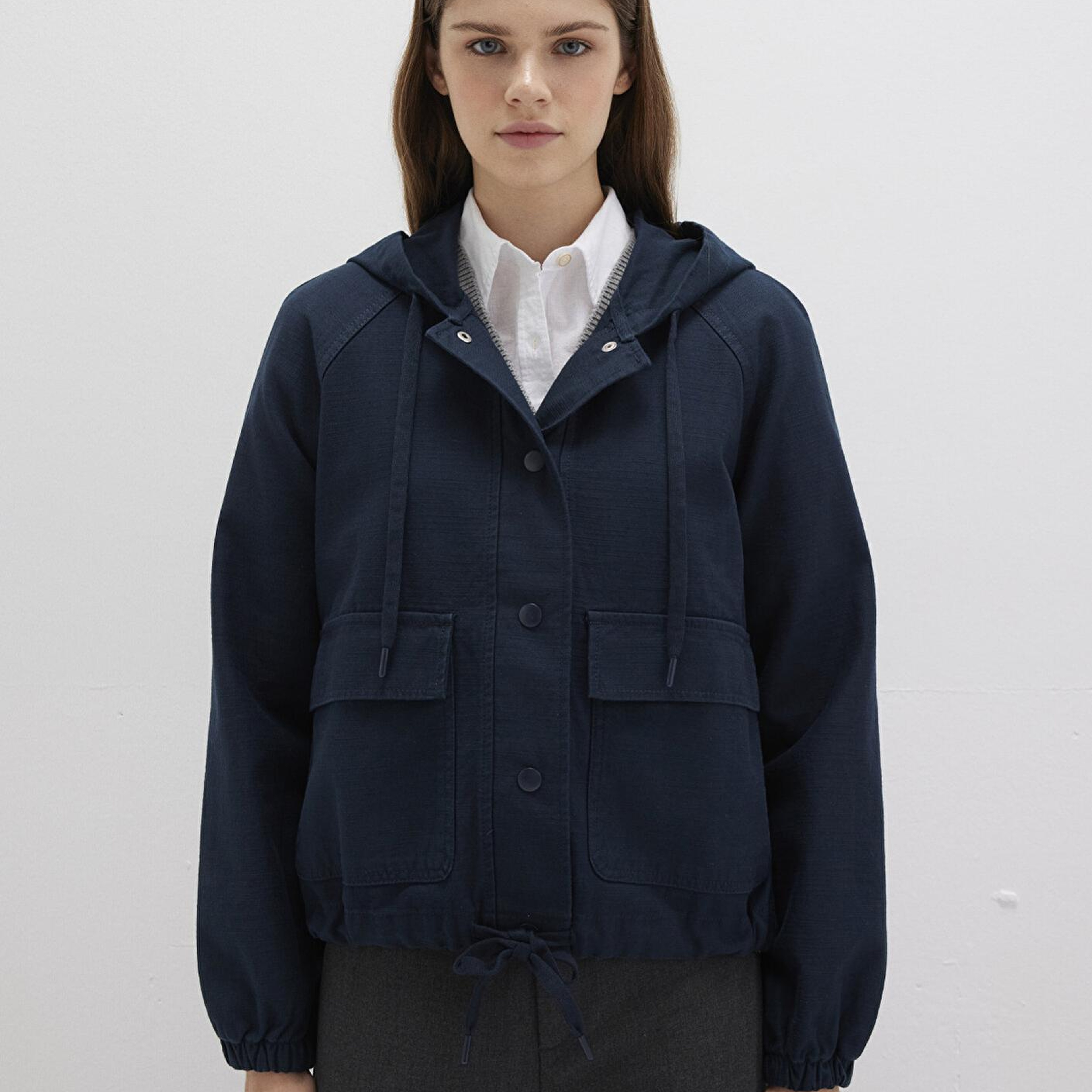 Mavi Kapüşonlu Lacivert Ceket Regular Fit / Normal Kesim 110775-82906