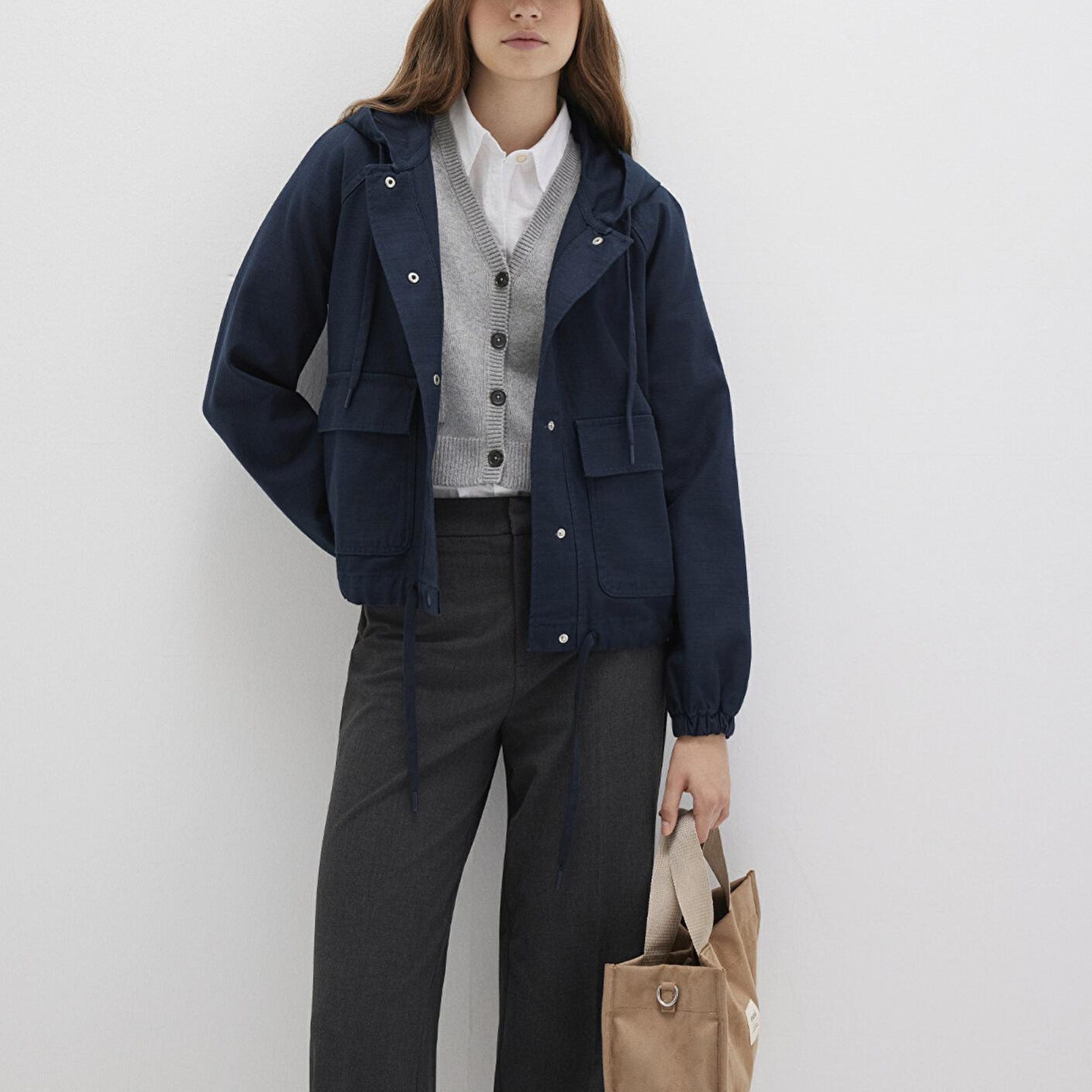 Mavi Kapüşonlu Lacivert Ceket Regular Fit / Normal Kesim 110775-82906