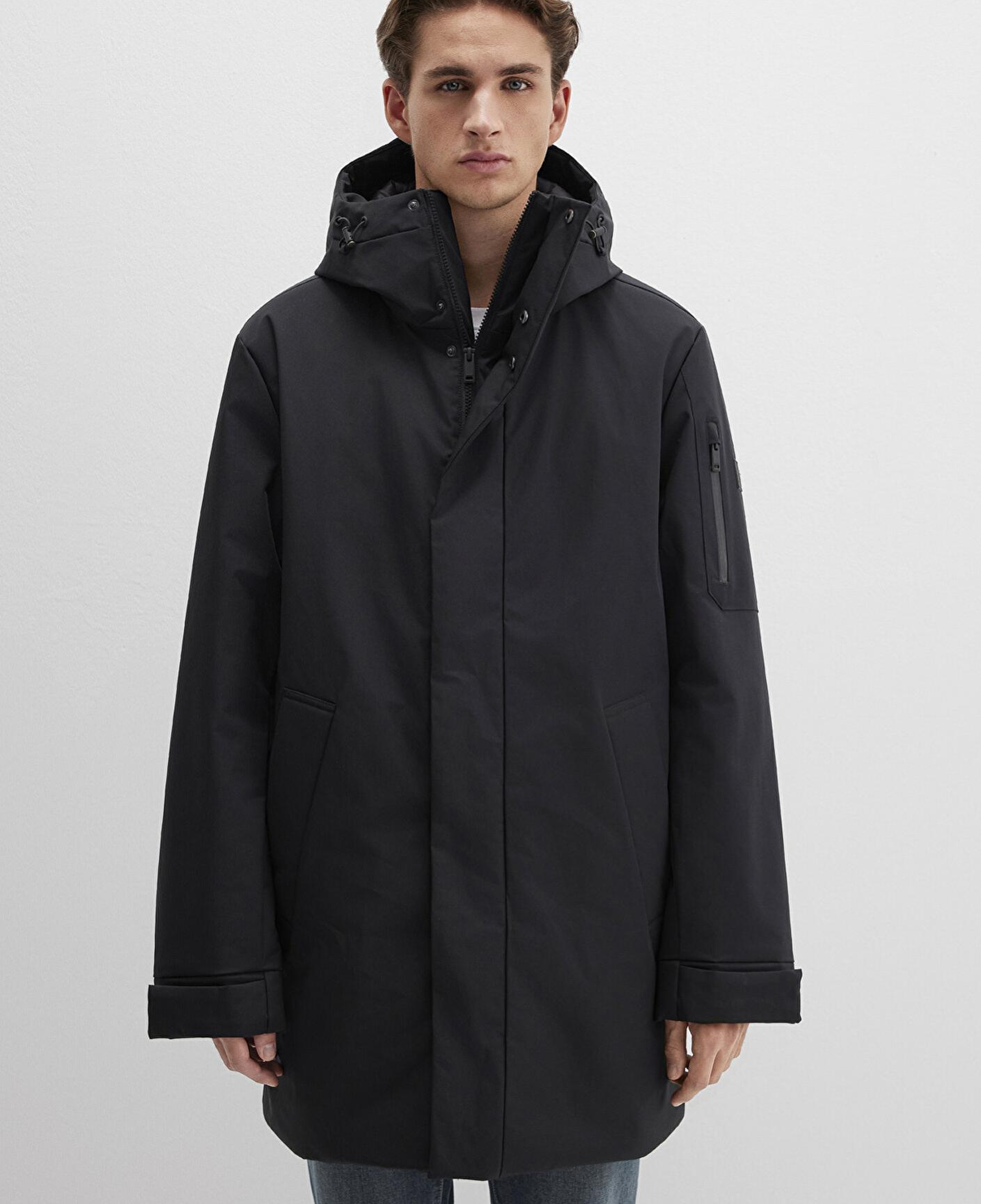 Mavi Mavi Black Kapüşonlu Siyah Parka Regular Fit / Normal Kesim 0110256-900