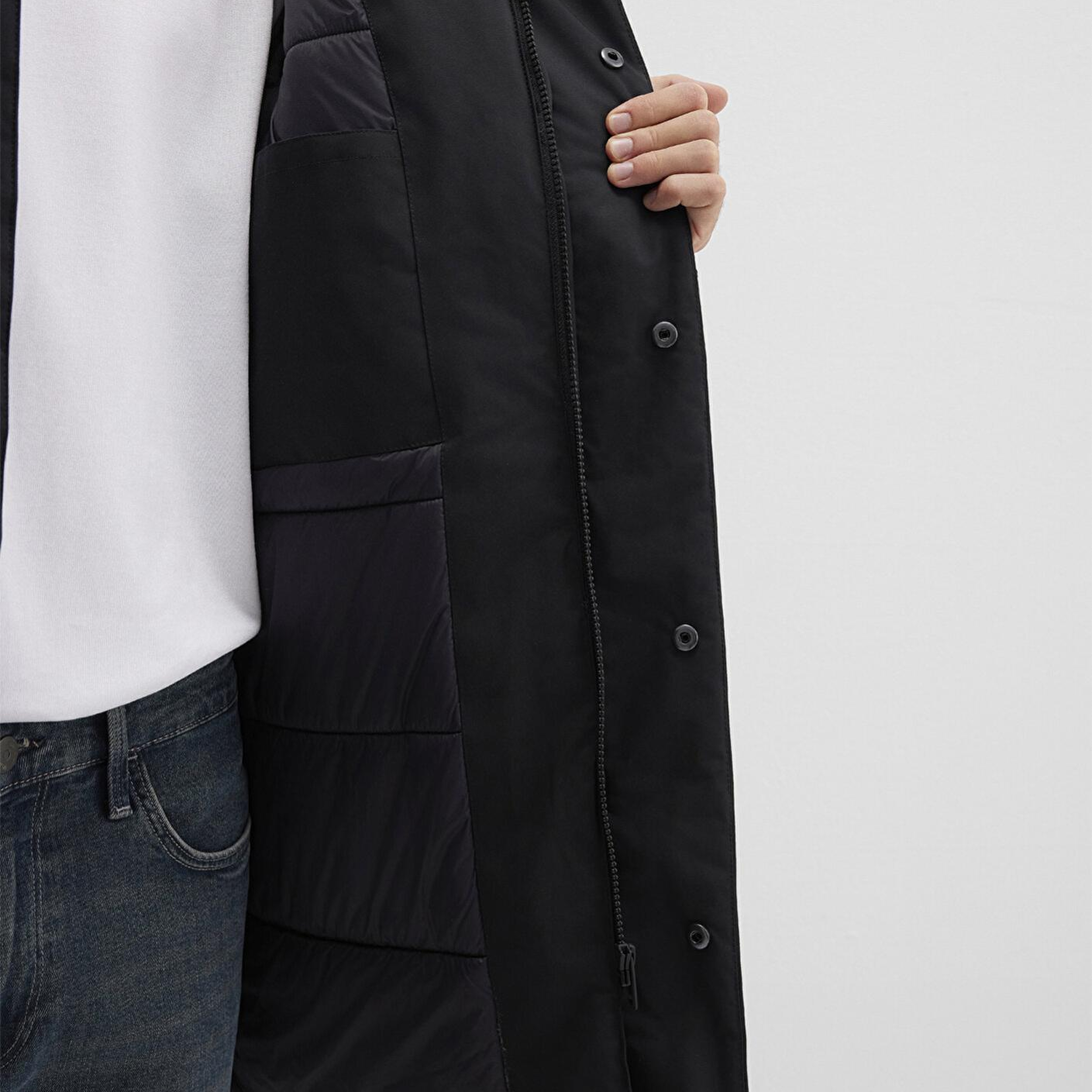 Mavi Mavi Black Kapüşonlu Siyah Parka Regular Fit / Normal Kesim 0110256-900