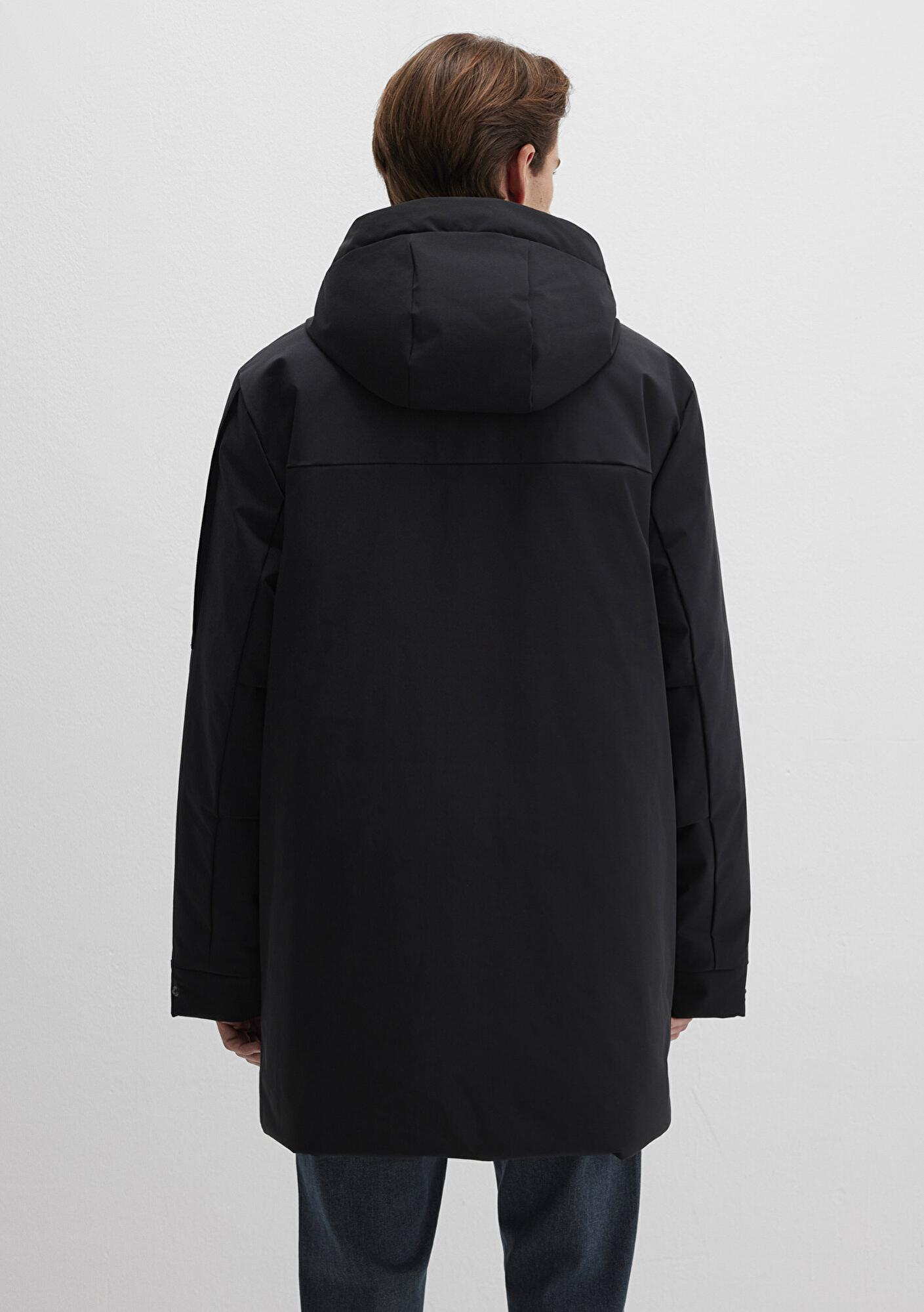 Mavi Mavi Black Kapüşonlu Siyah Parka Regular Fit / Normal Kesim 0110256-900