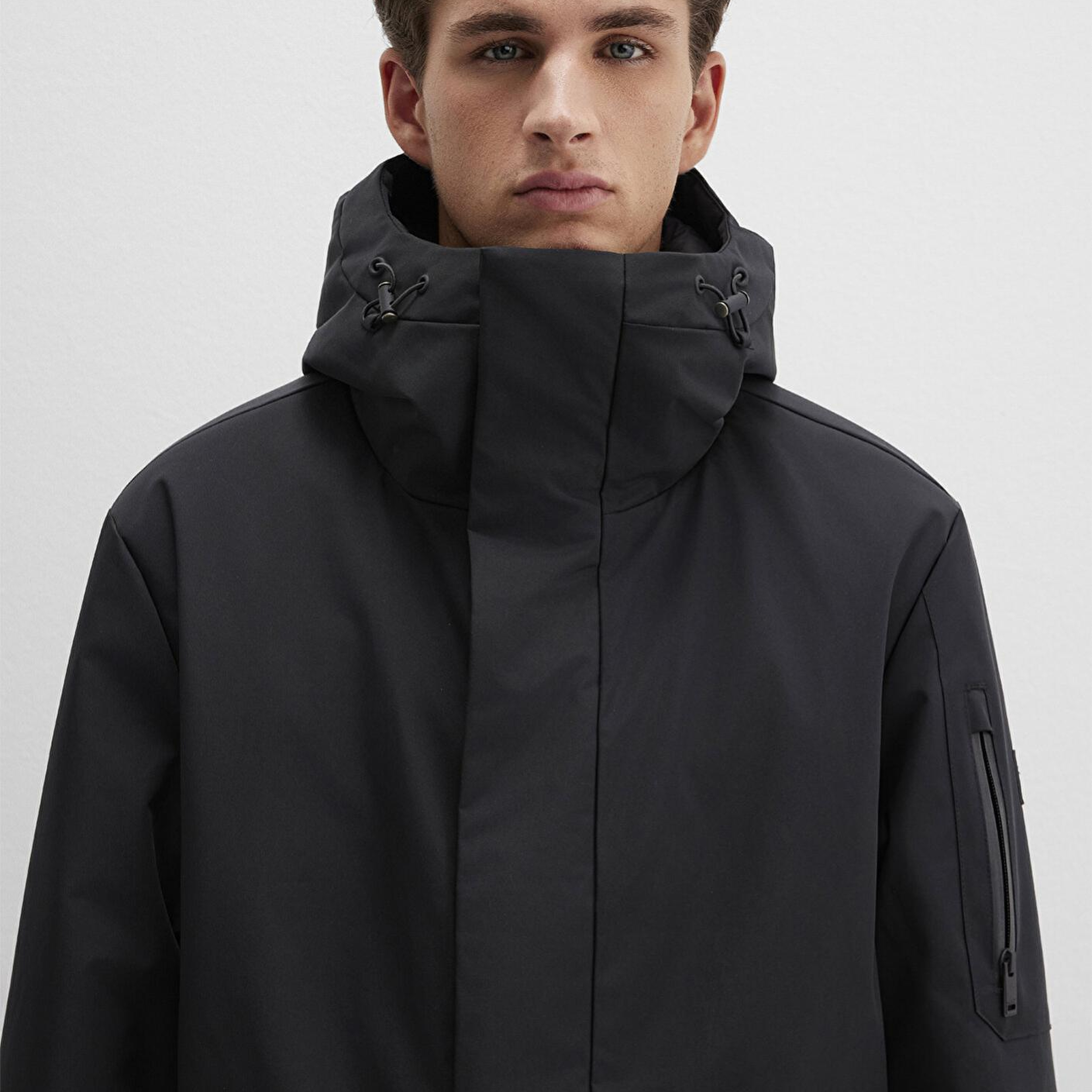 Mavi Mavi Black Kapüşonlu Siyah Parka Regular Fit / Normal Kesim 0110256-900