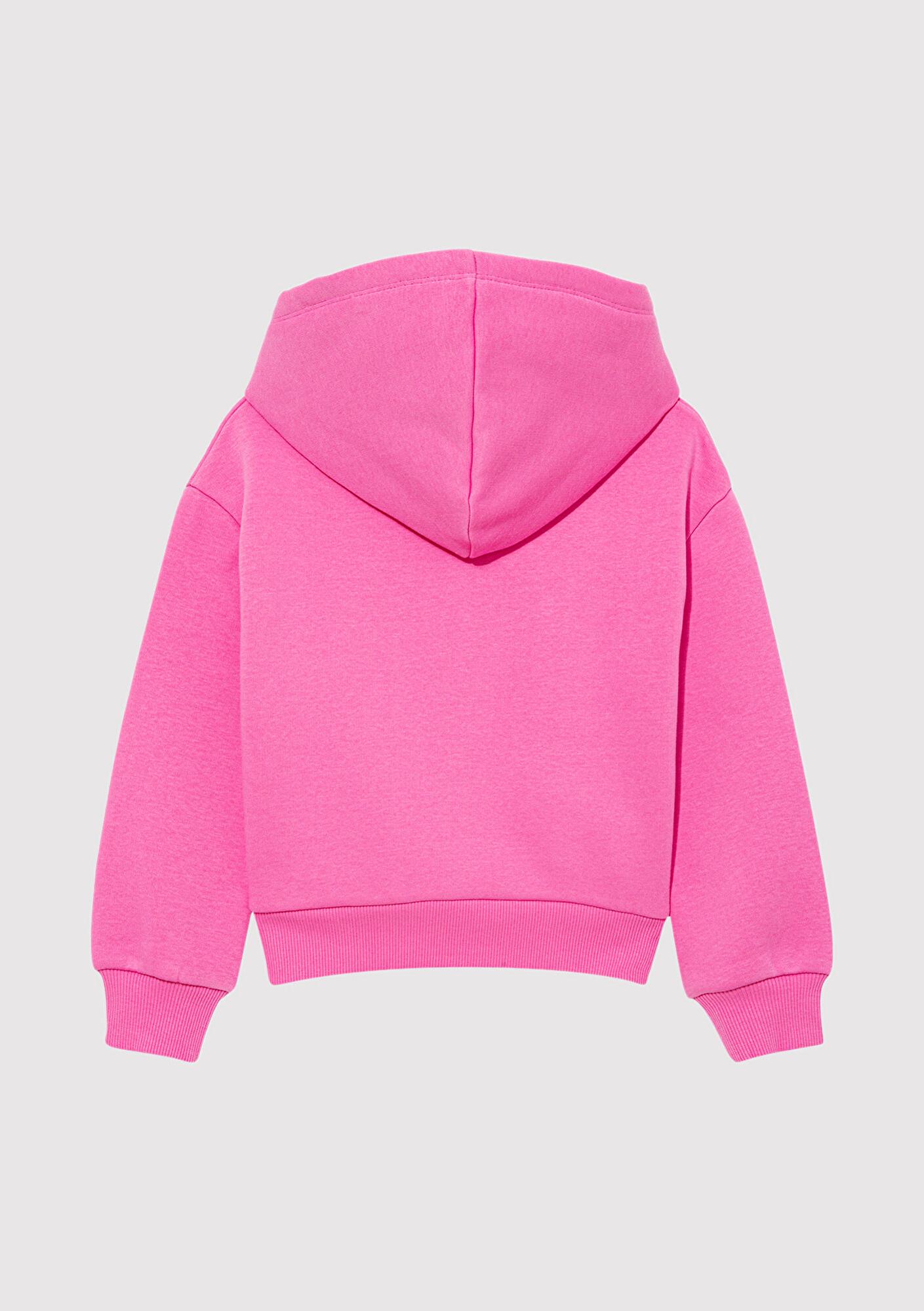 Mavi Mavi Logo Baskılı Kapüşonlu Pembe Sweatshirt 7610035-70982