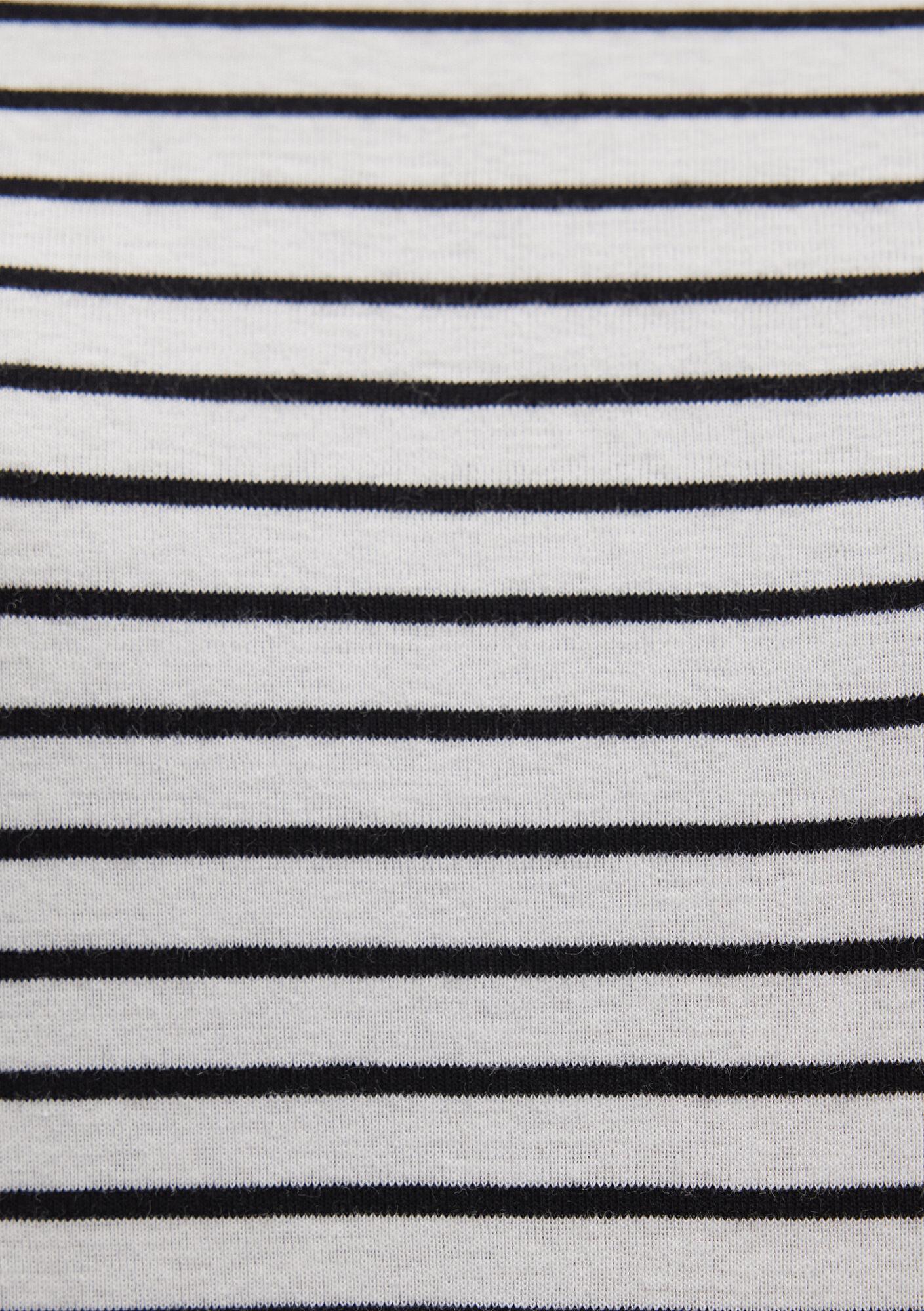 Mavi Siyah Çizgili Tişört Regular Fit / Normal Kesim 1611653-85143