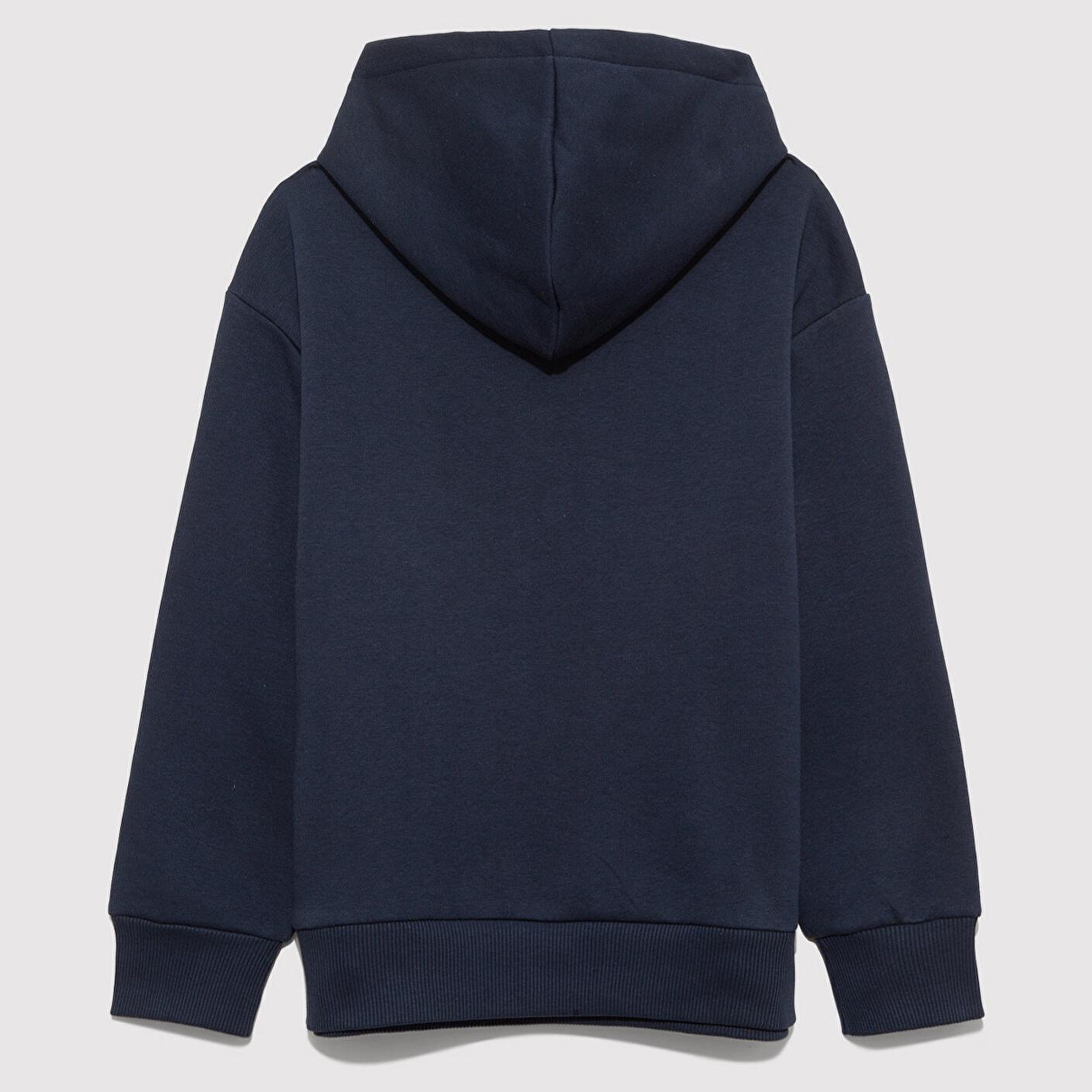 Mavi Mavi Logo Baskılı Lacivert Kapüşonlu Sweatshirt 6610110-70490