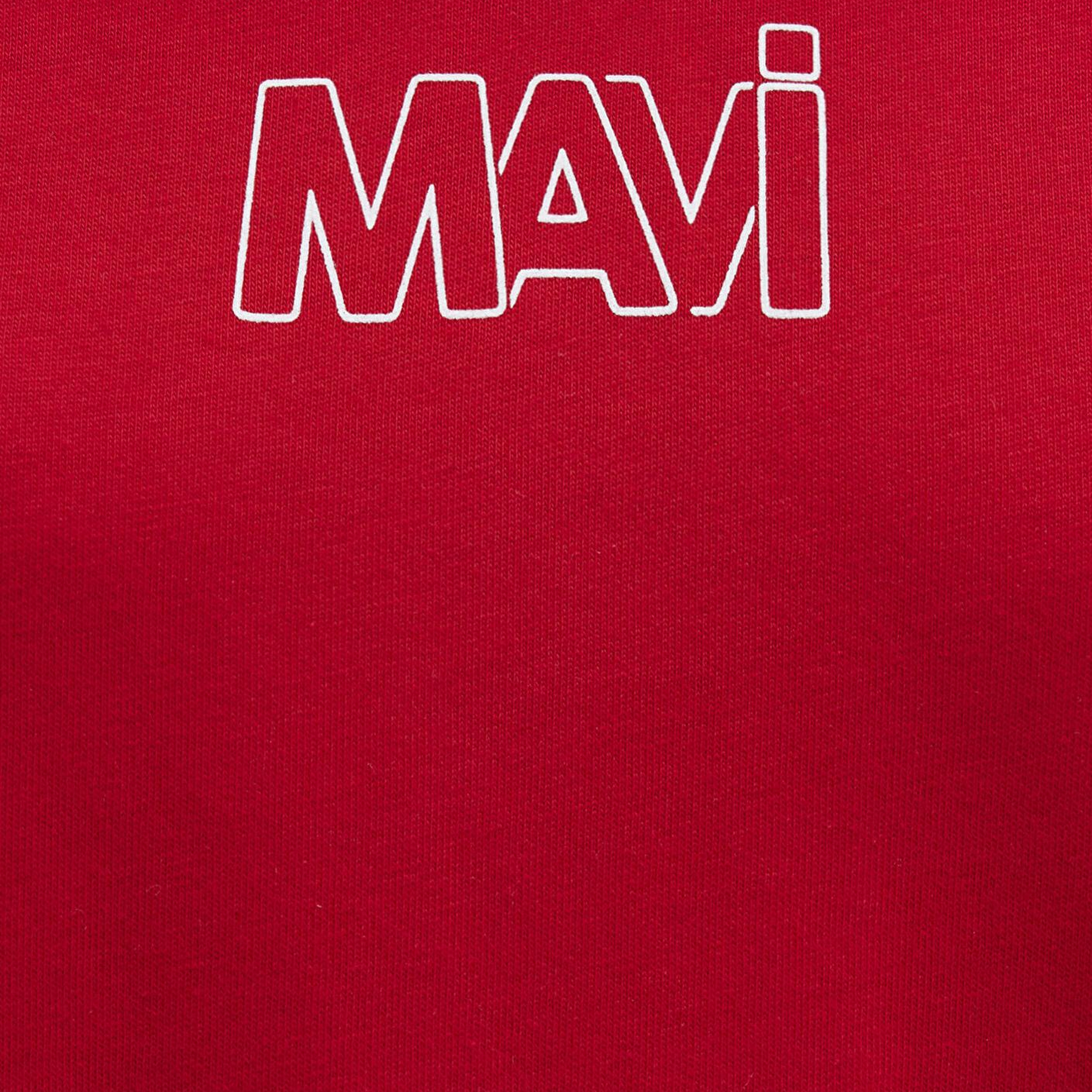 Mavi Mavi Logo Baskılı Kırmızı Tişört Oversize / Geniş Kesim 1611592-82054