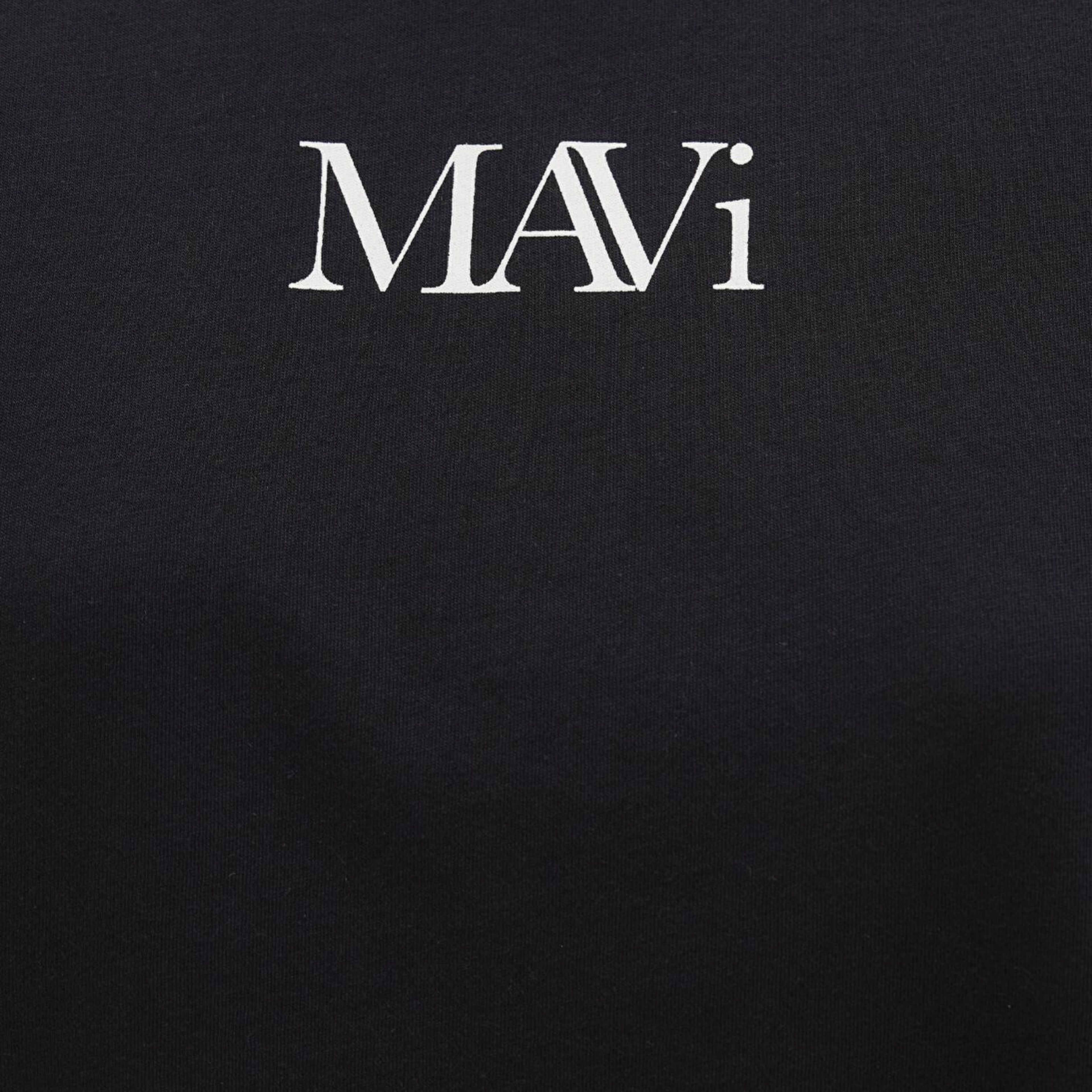 Mavi Mavi Logo Baskılı Siyah Tişört Regular Fit / Normal Kesim 1611594-900