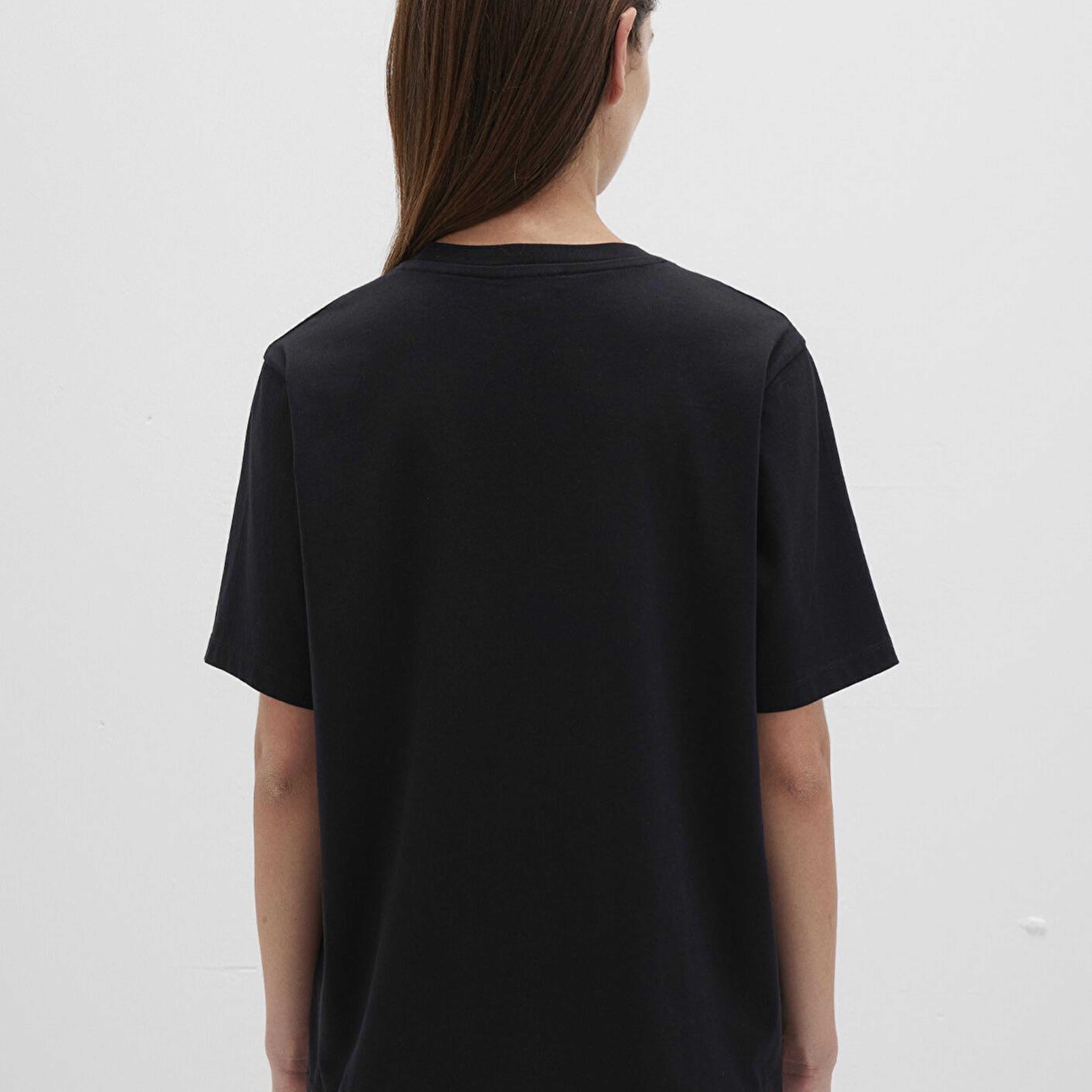 Mavi Mavi Logo Baskılı Siyah Tişört Regular Fit / Normal Kesim 1611594-900