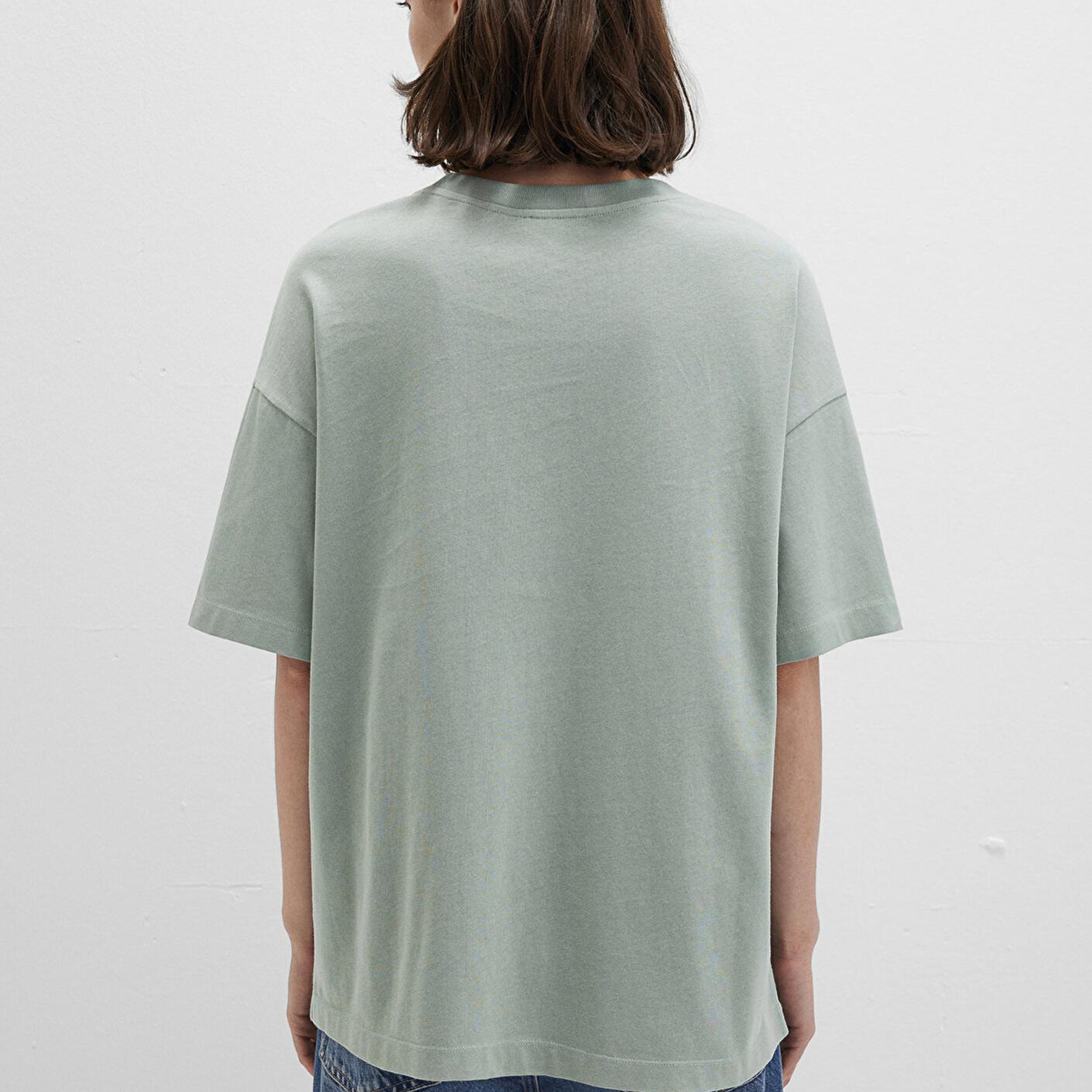 Mavi Mavi Logo Baskılı Yeşil Tişört Oversize / Geniş Kesim 1611593-71787