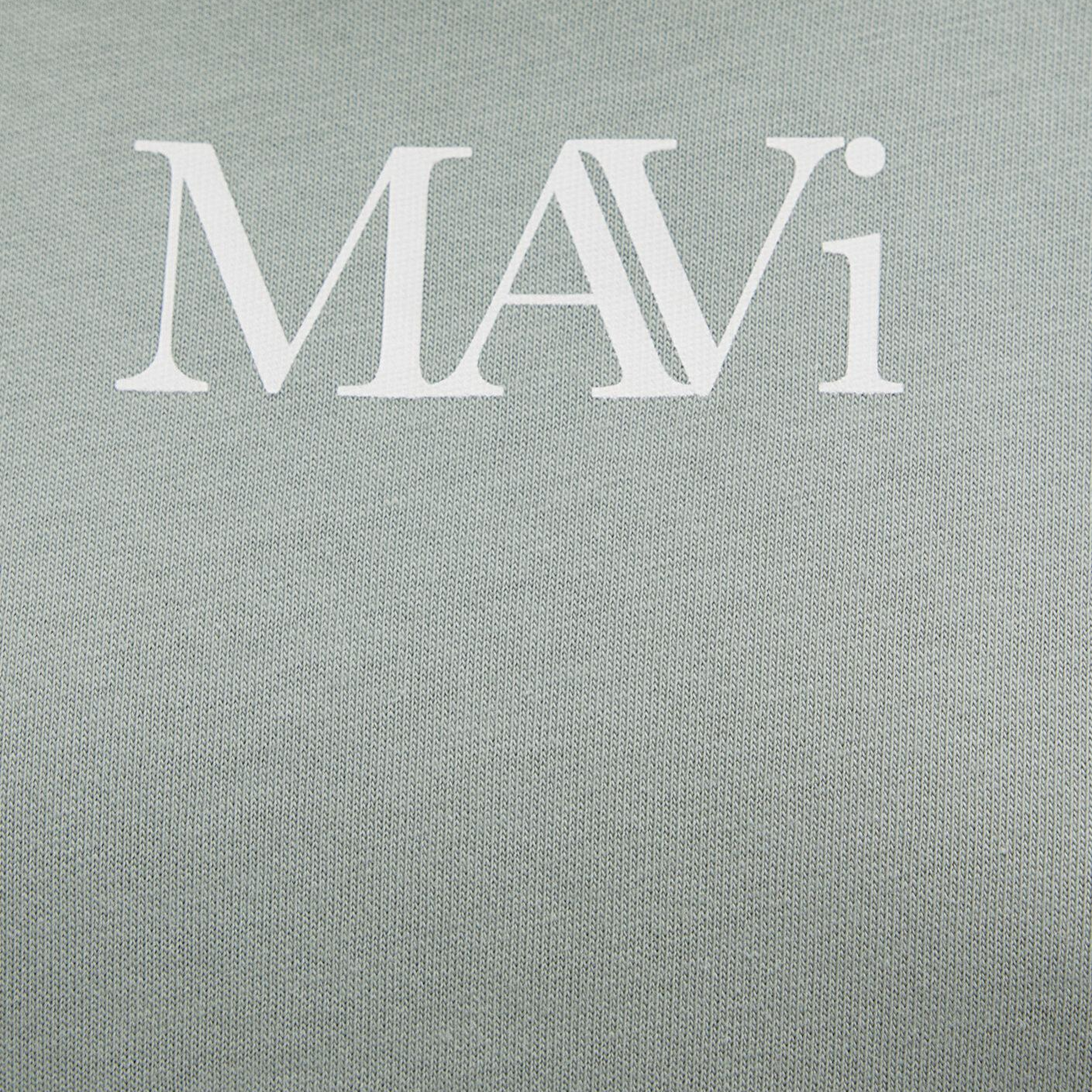 Mavi Mavi Logo Baskılı Yeşil Tişört Oversize / Geniş Kesim 1611593-71787