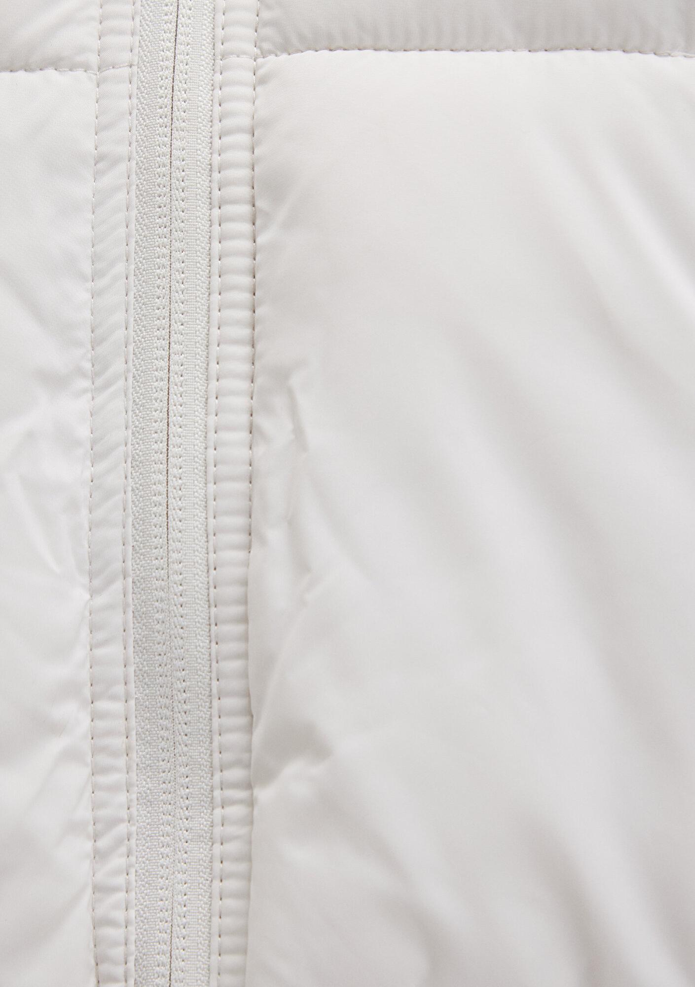 Mavi Su İtici Kapüşonlu Beyaz Şişme Mont 1110199-83746