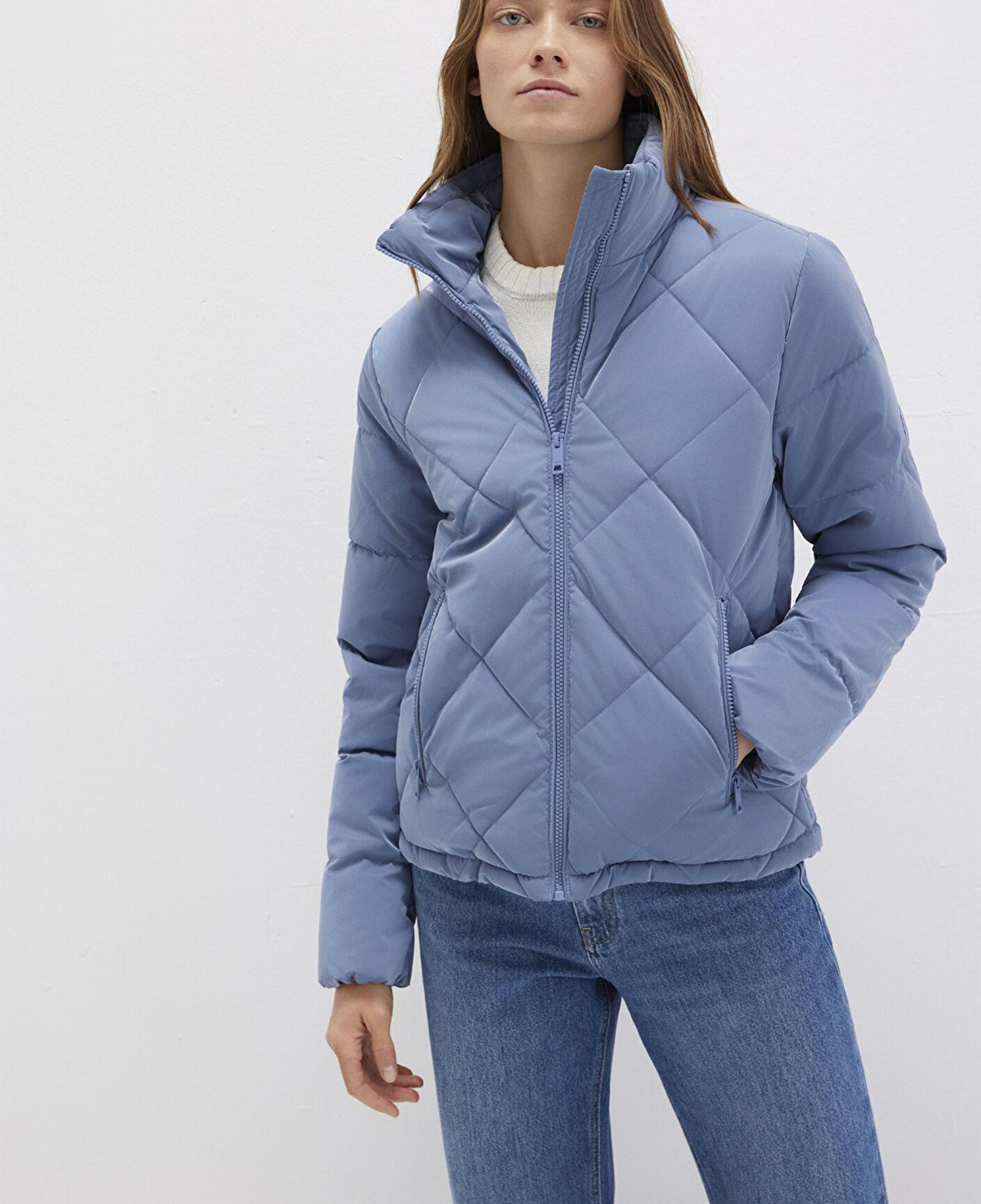 Mavi Su İtici Premium Kapitone Mavi Şişme Mont 1110230-70738